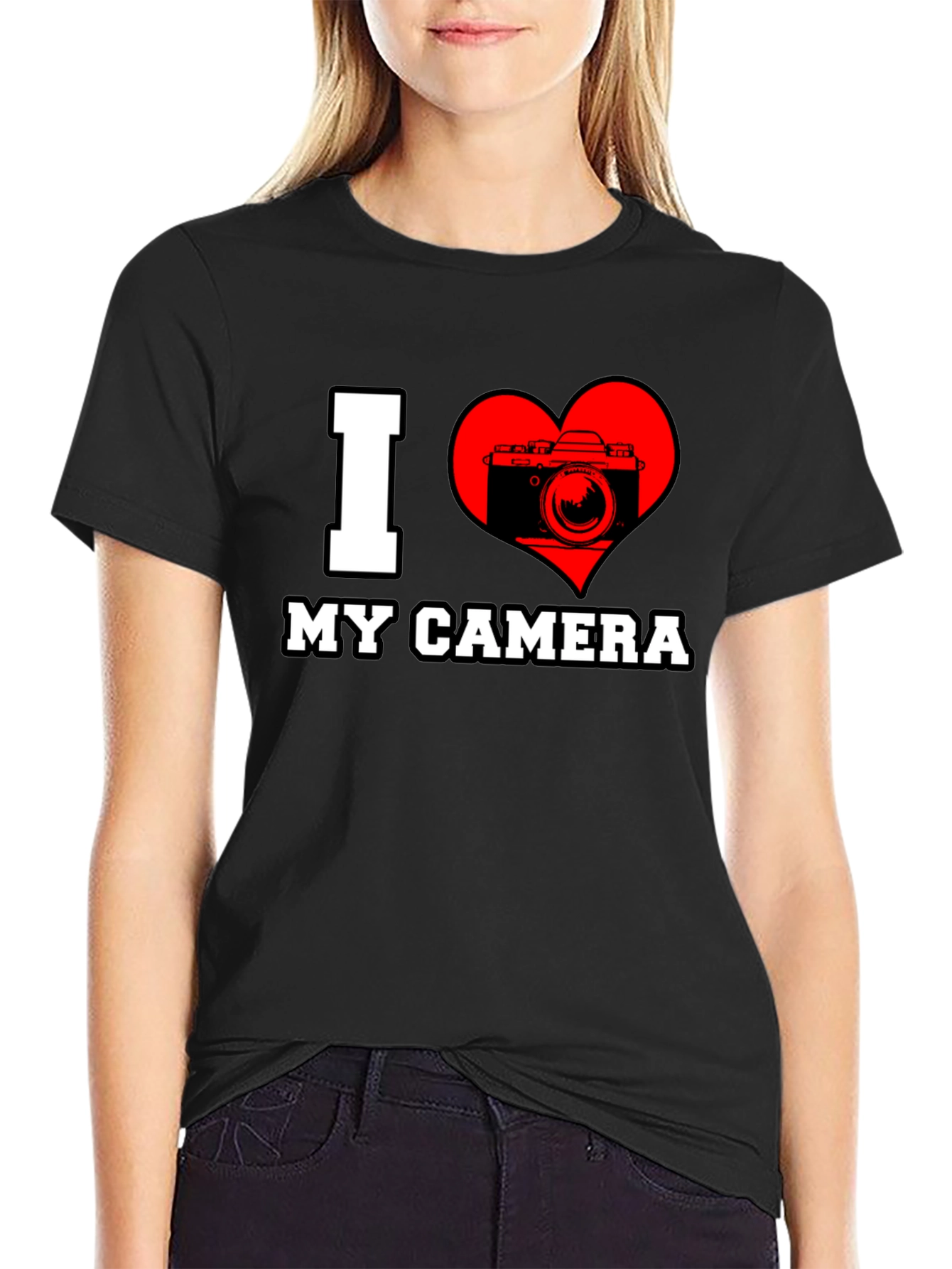 I Love My Camera Graphic T-Shirt