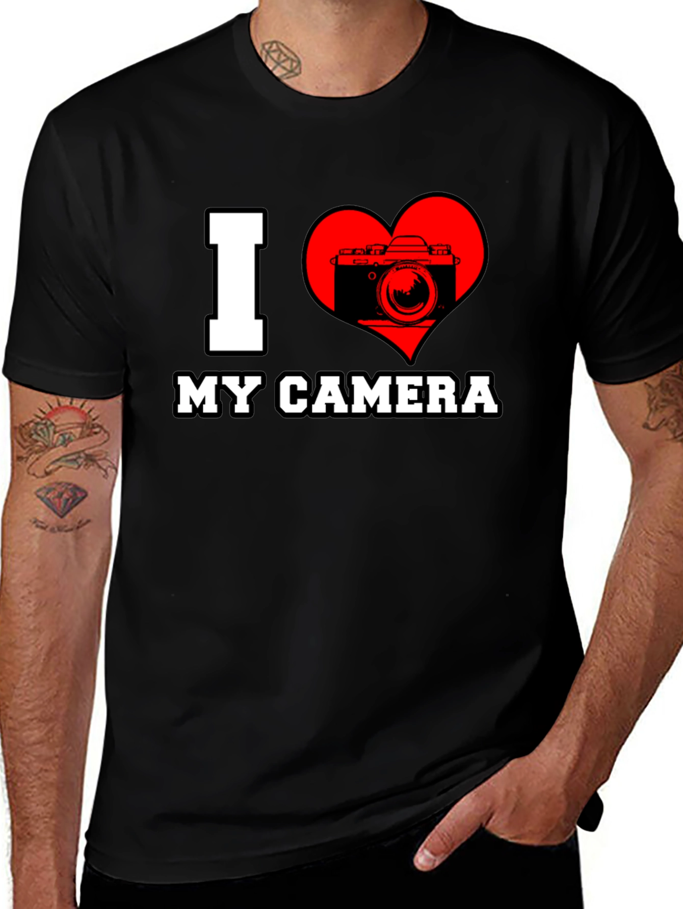 I Love My Camera Graphic T-Shirt