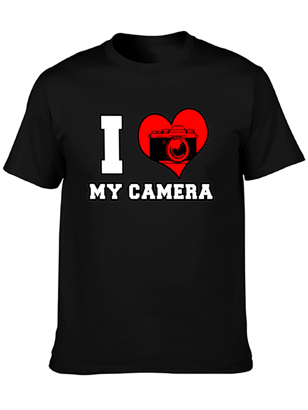 I Love My Camera Graphic T-Shirt