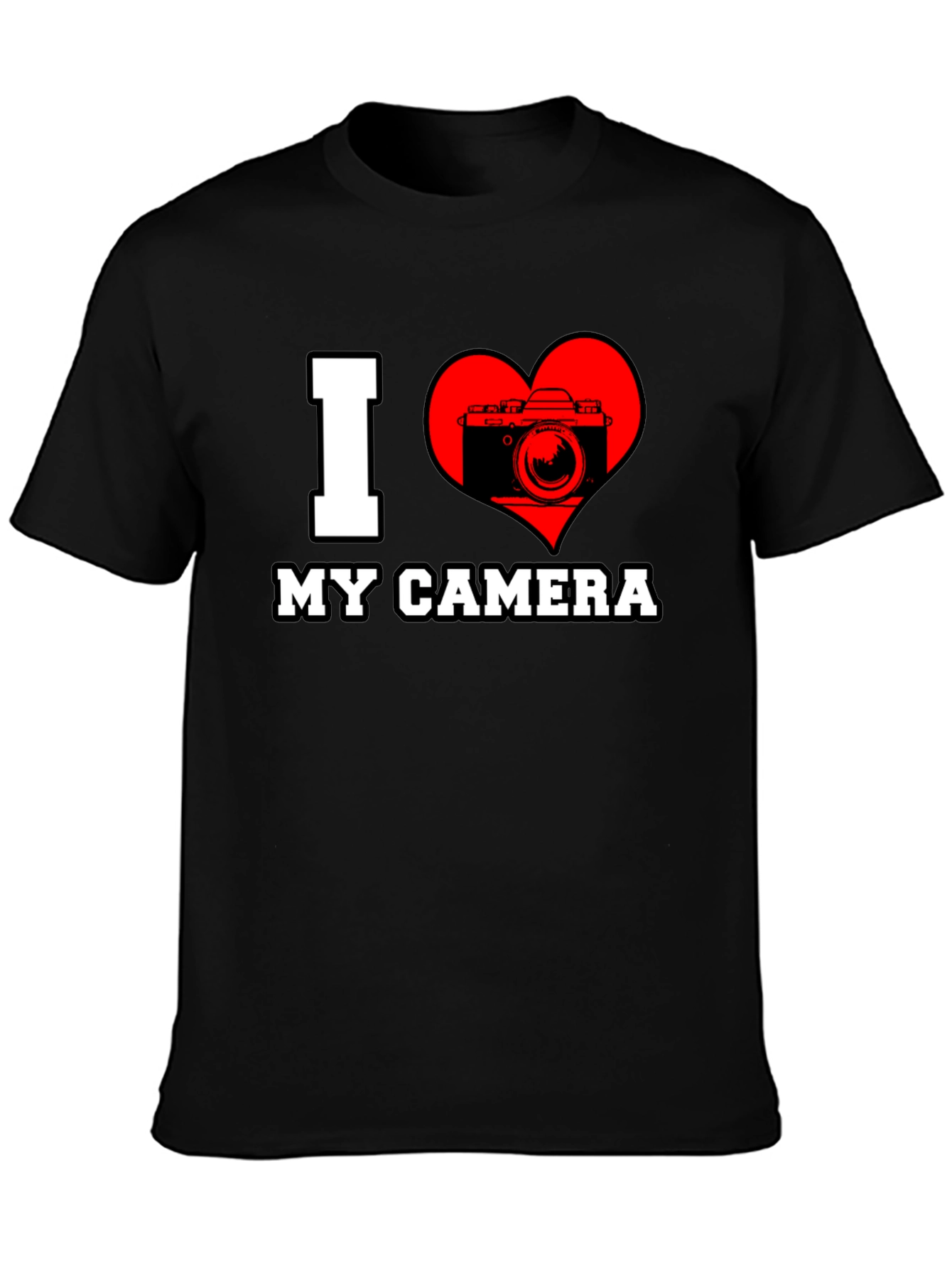 I Love My Camera Graphic T-Shirt