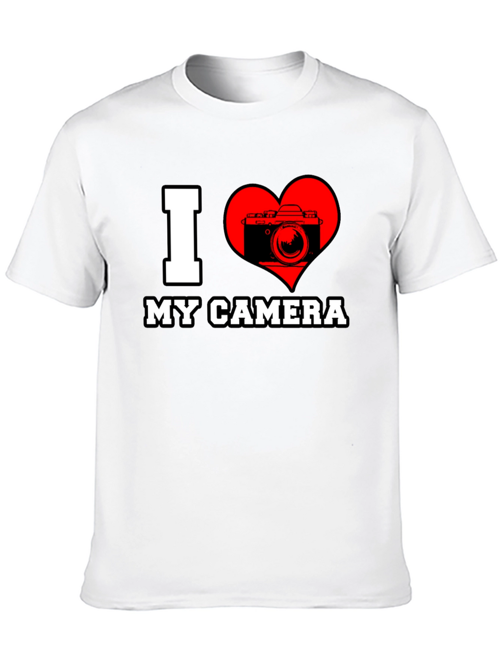 I Love My Camera Graphic T-Shirt