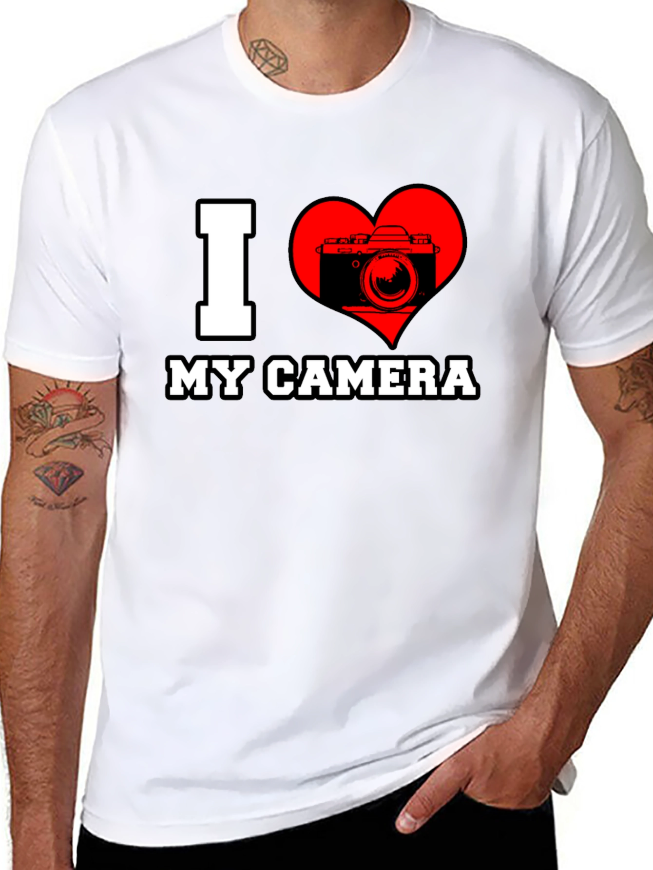 I Love My Camera Graphic T-Shirt