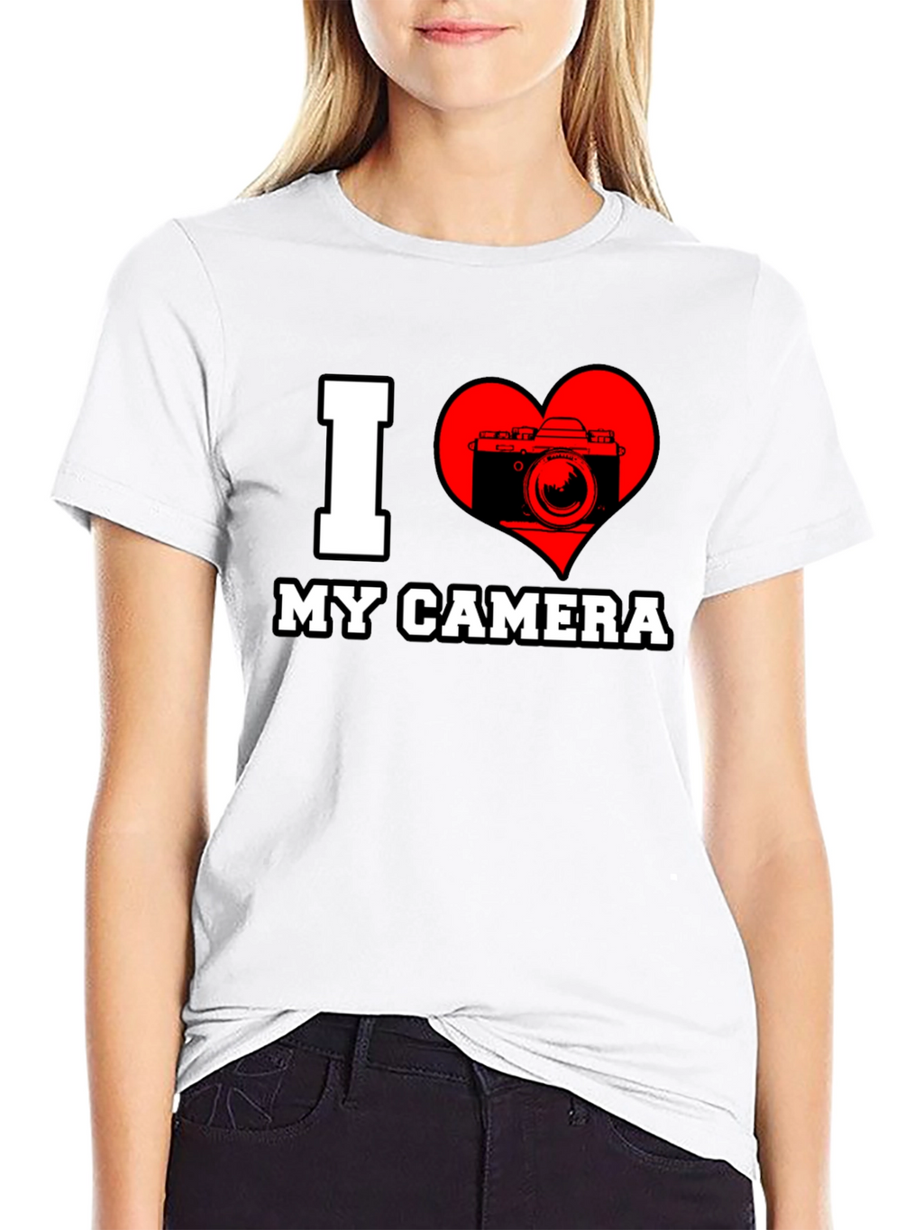 I Love My Camera Graphic T-Shirt