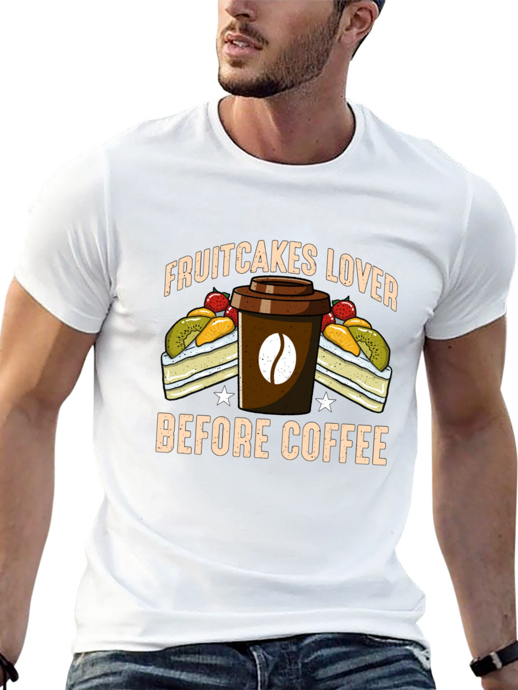 Fruitcake Lover T-Shirt - Coffee First!