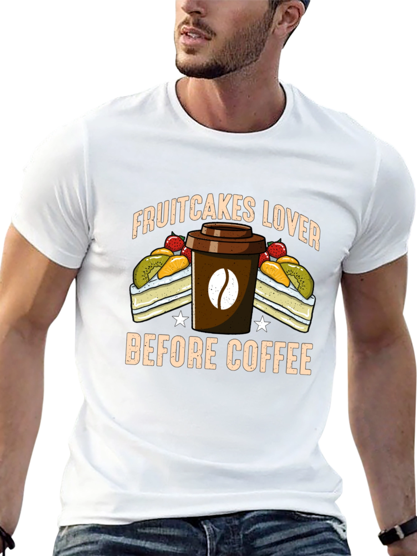 Fruitcake Lover T-Shirt - Coffee First!