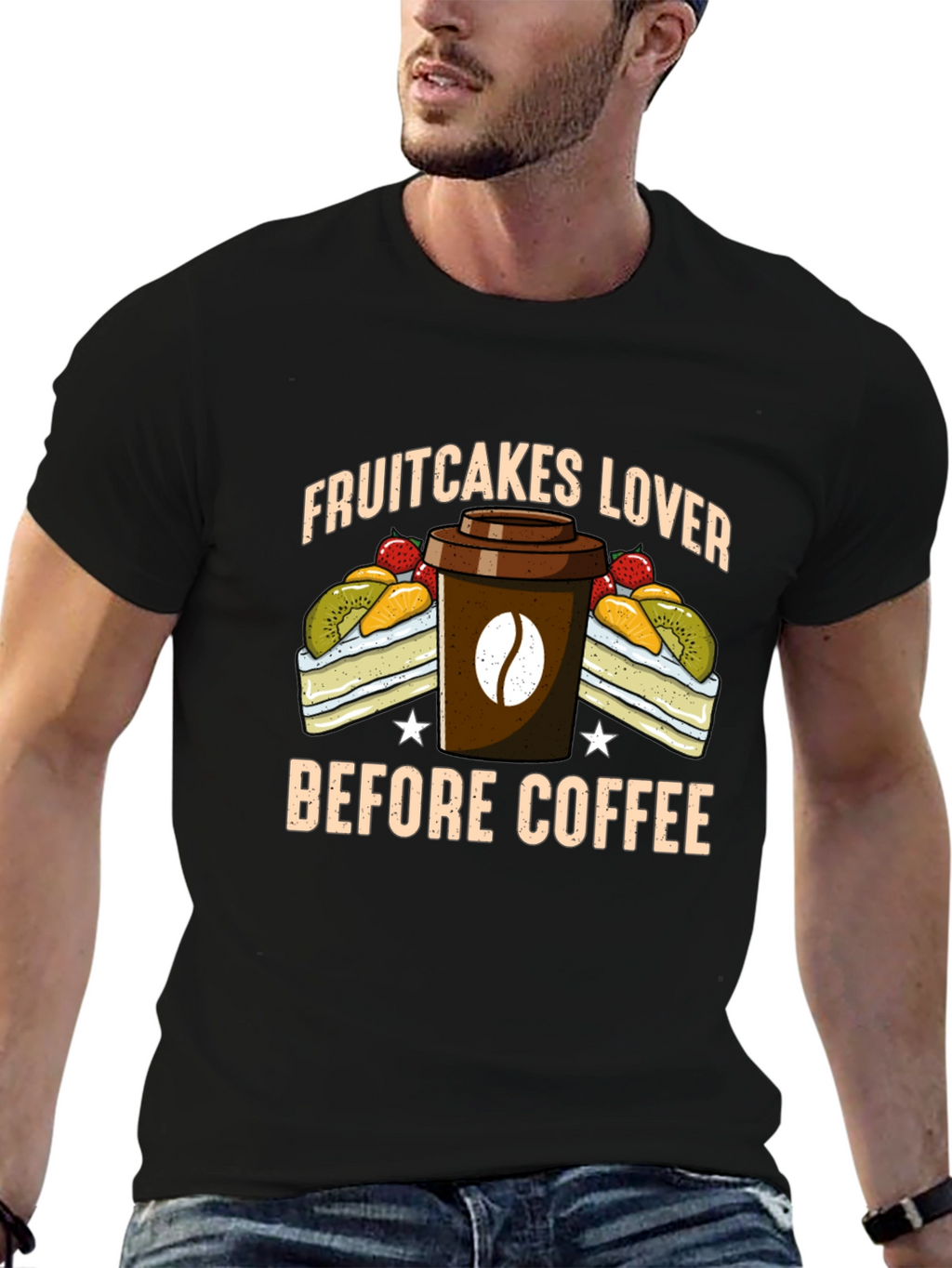 Fruitcake Lover T-Shirt - Coffee First!