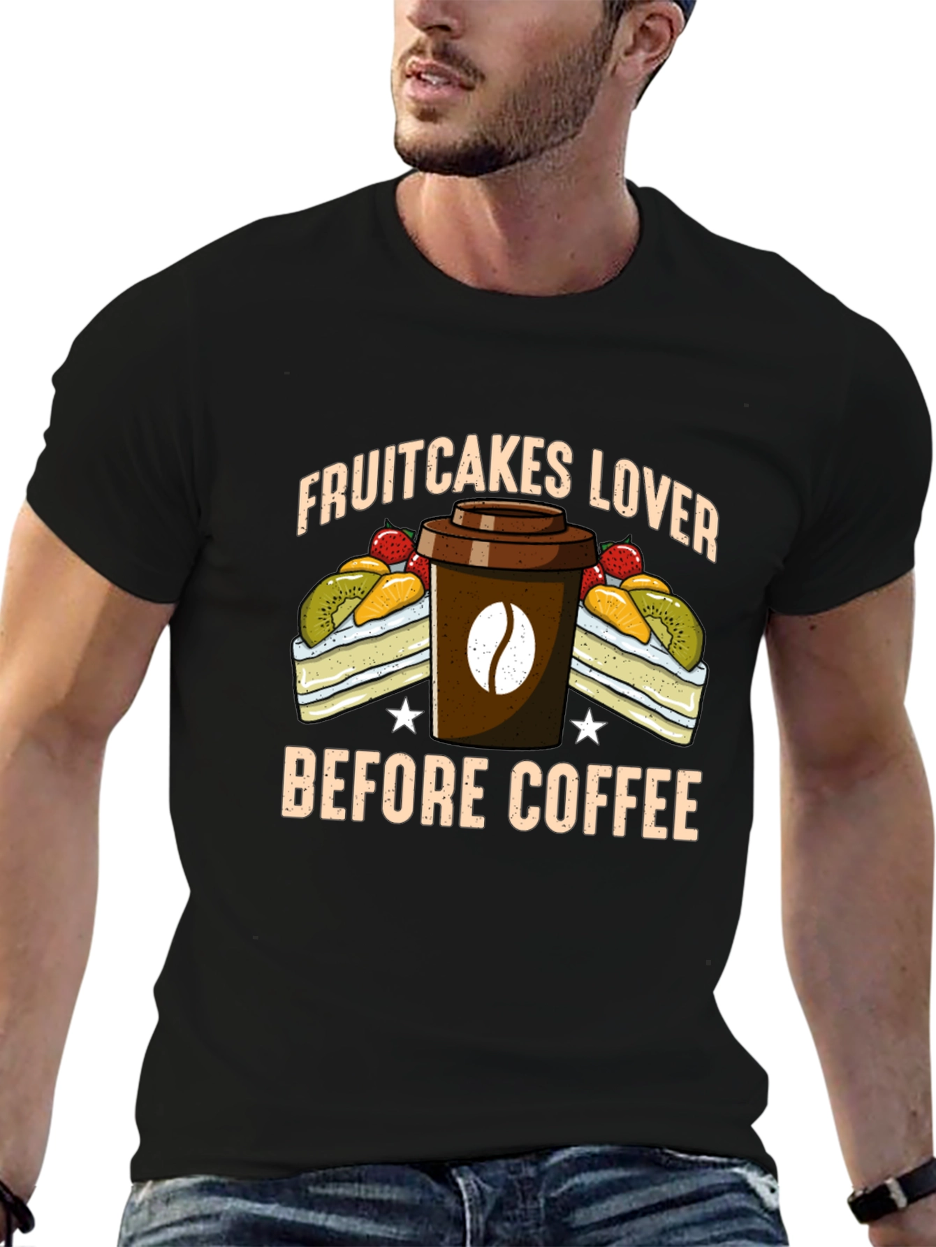 Fruitcake Lover T-Shirt - Coffee First!