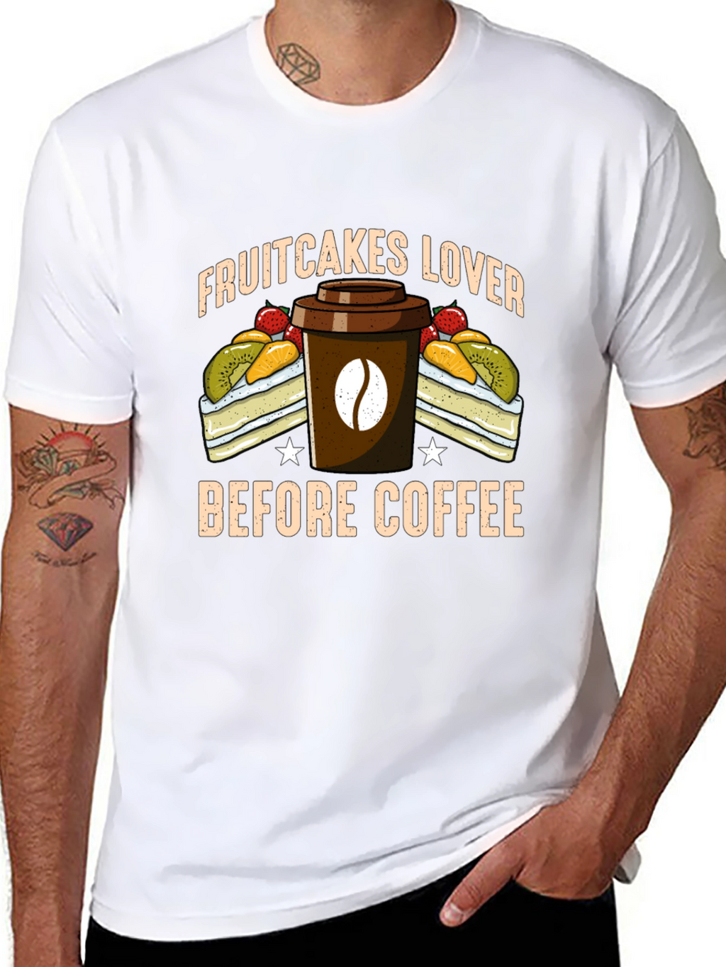 Fruitcake Lover T-Shirt - Coffee First!