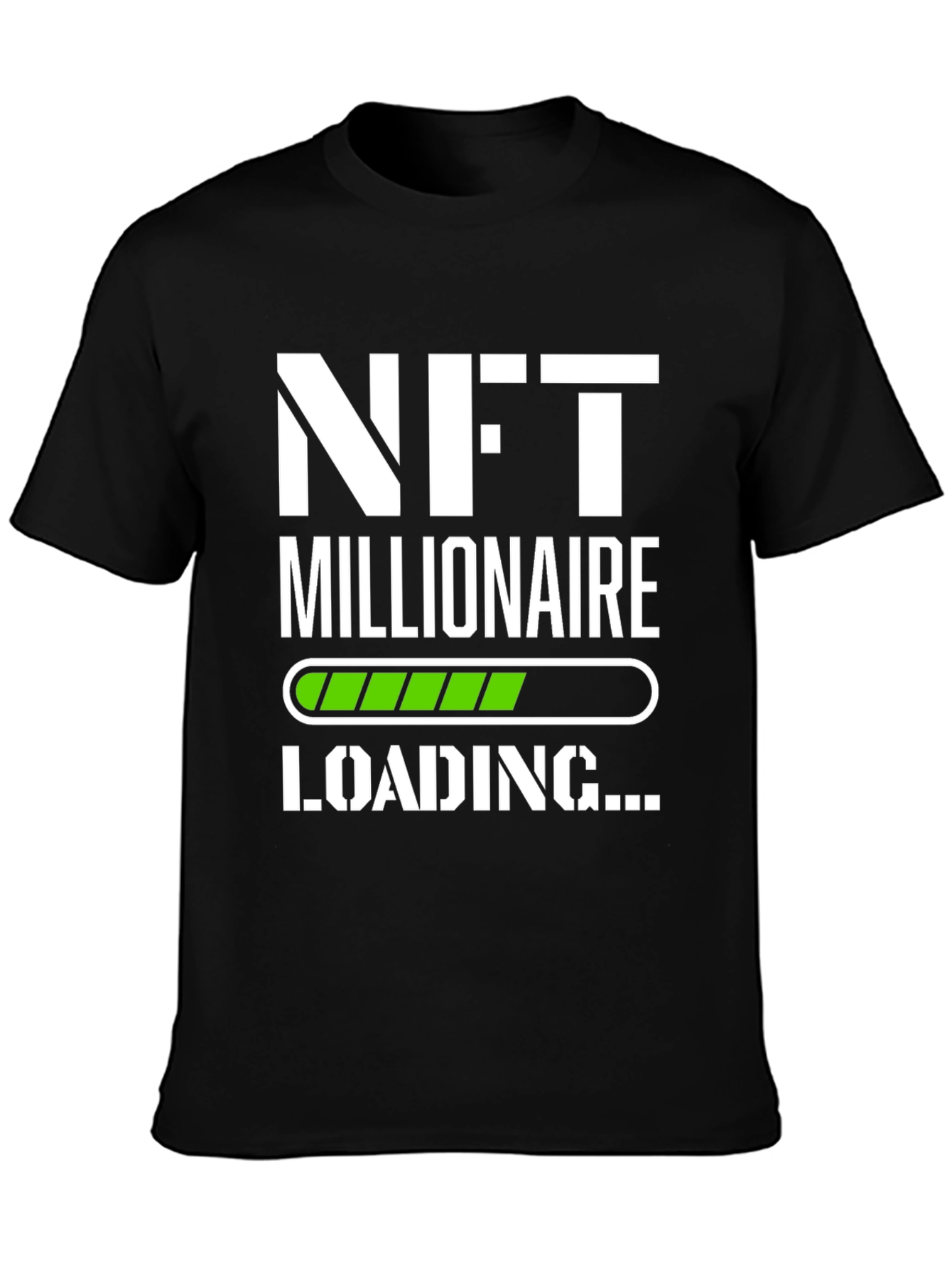 NFT Millionaire Loading Black T-Shirt