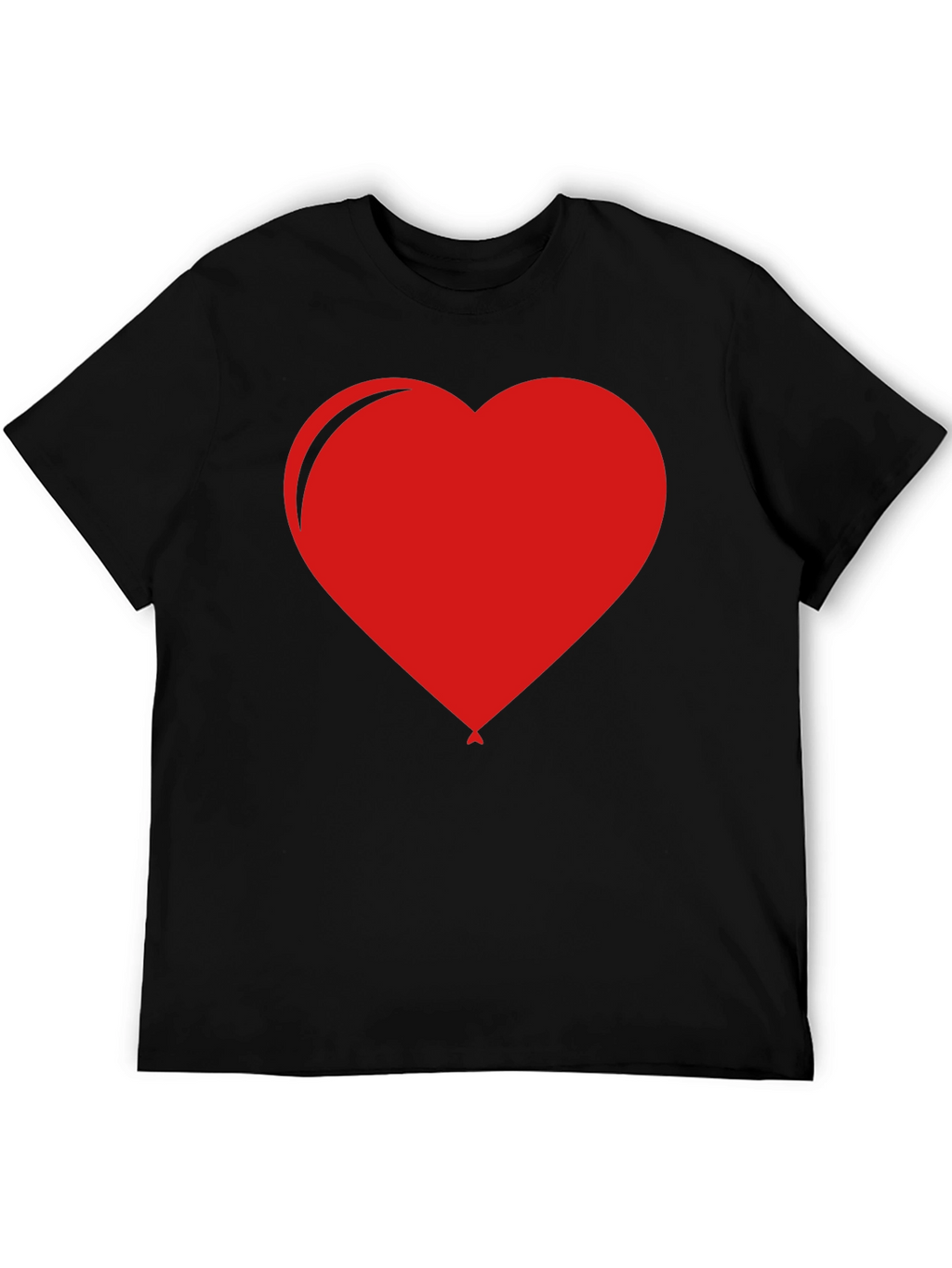 Heart Balloon Graphic Tee - Black