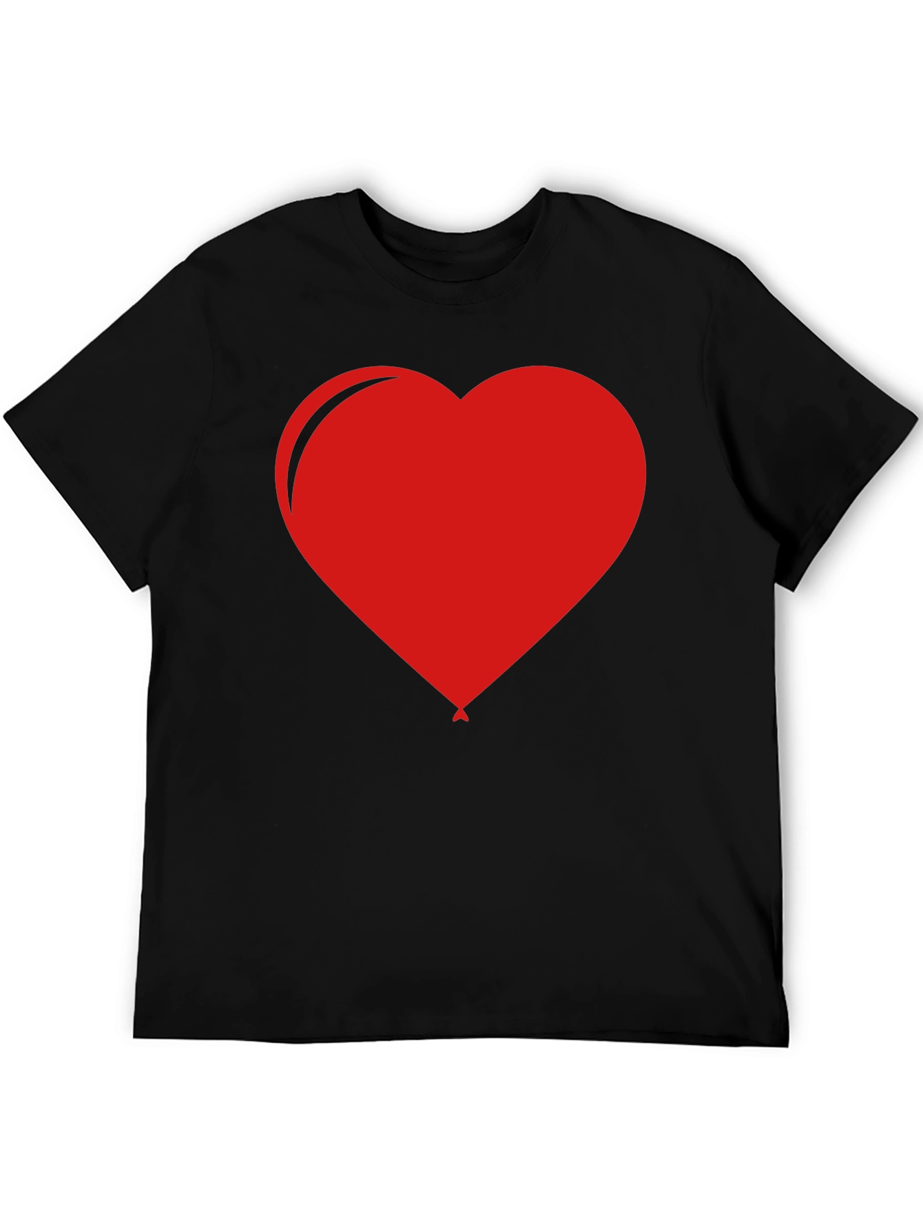 Heart Balloon Graphic Tee - Black