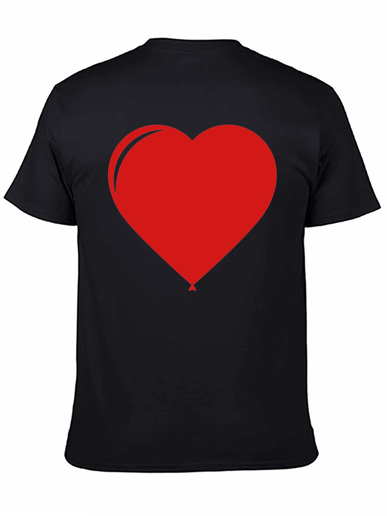 Heart Balloon Graphic Tee - Black