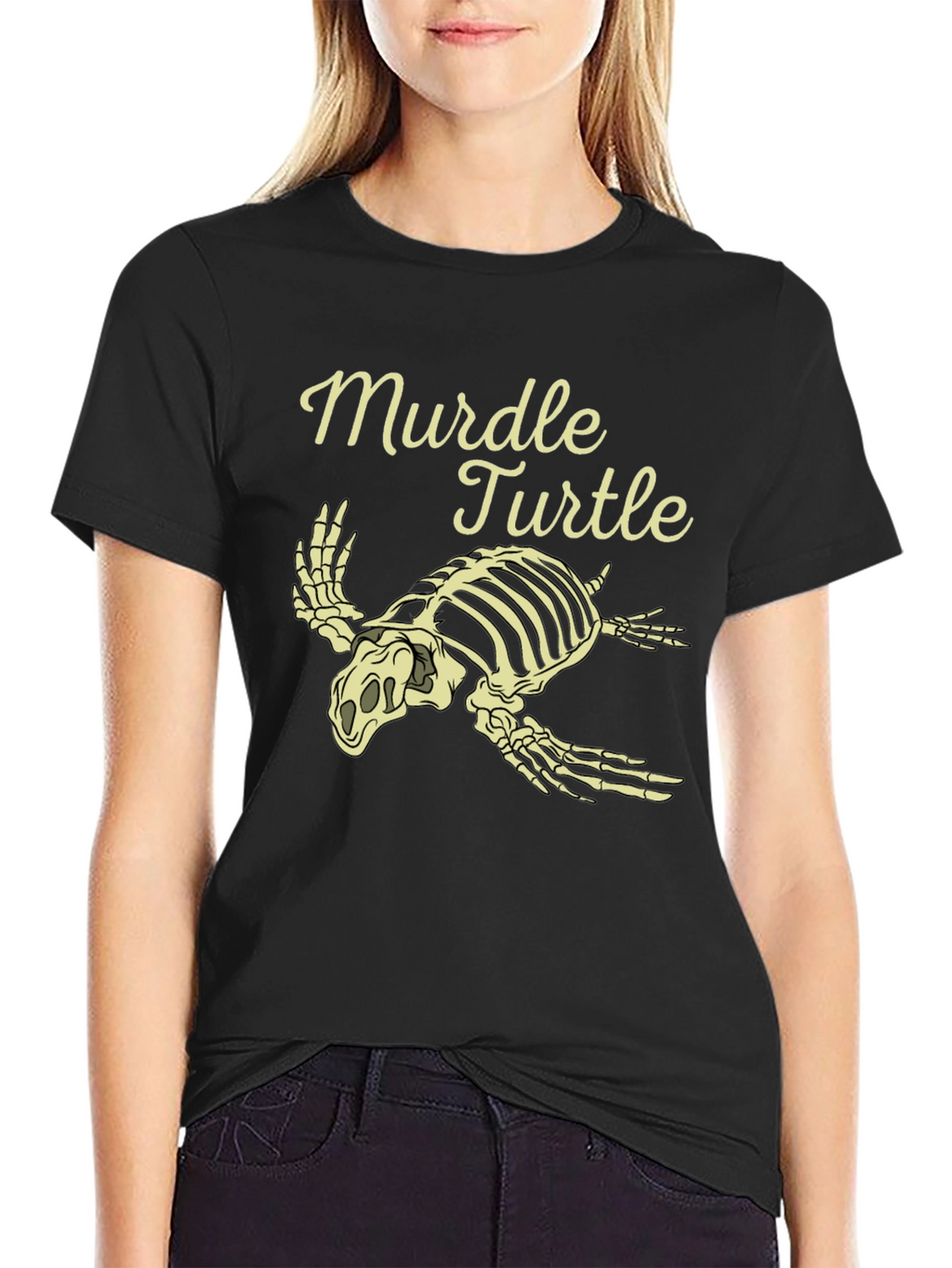Murdel Turtle Skeleton Graphic Tee