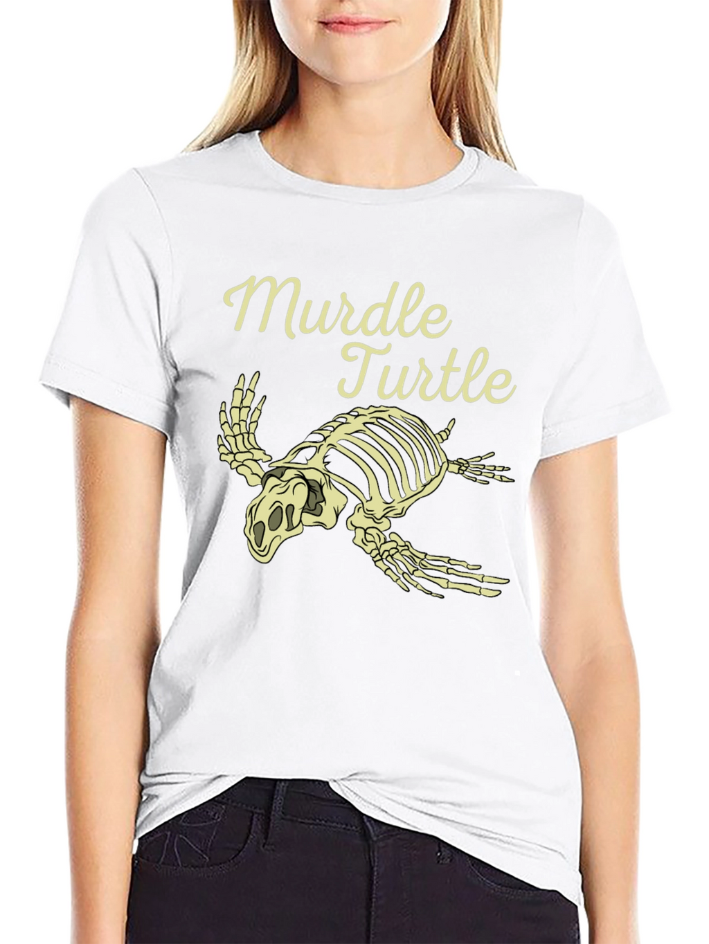 Murdel Turtle Skeleton Graphic Tee