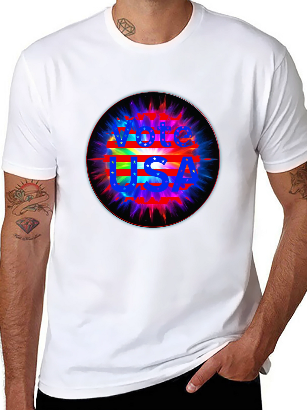 Vote USA Graphic Black T-Shirt
