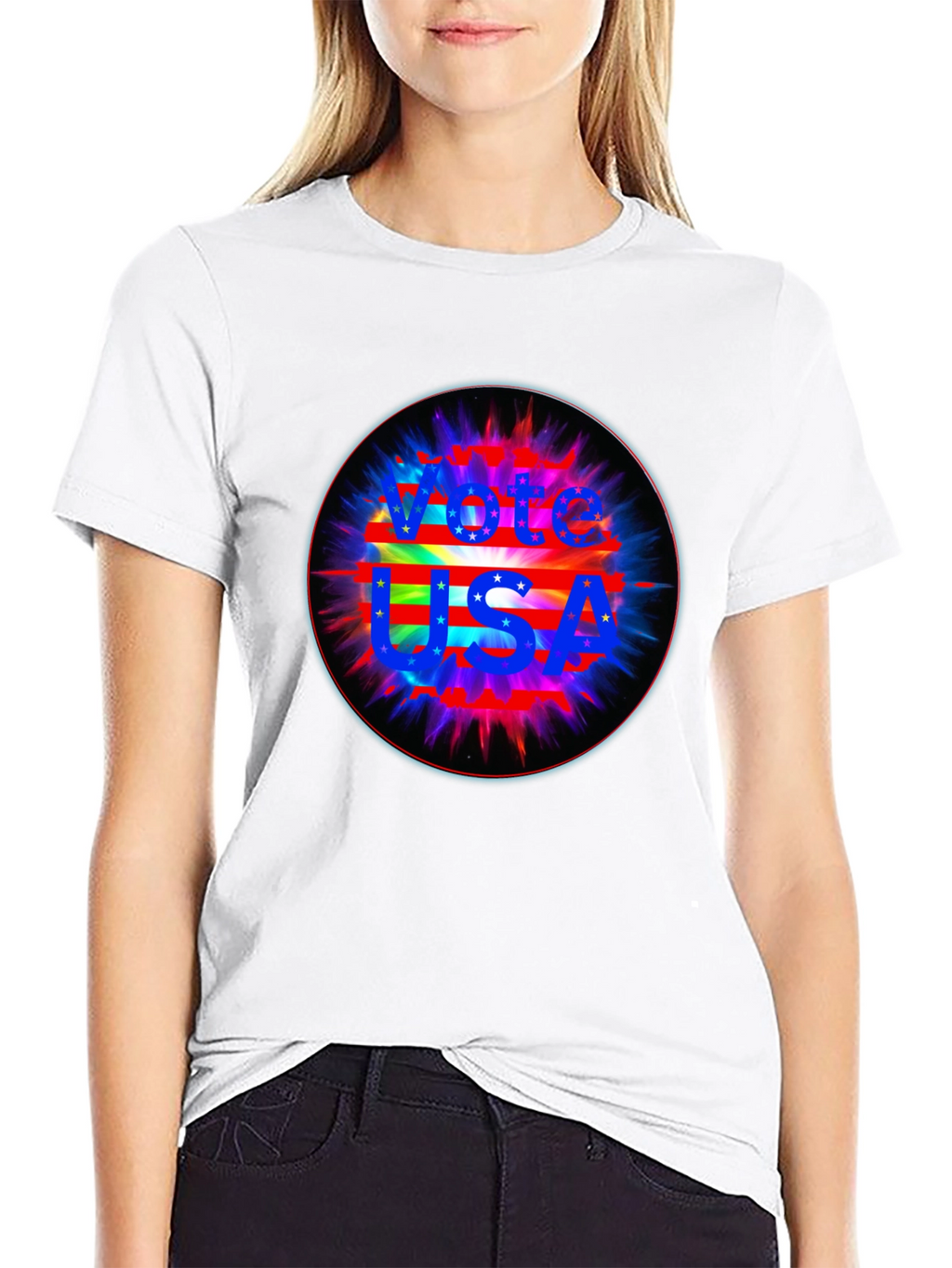 Vote USA Graphic Black T-Shirt