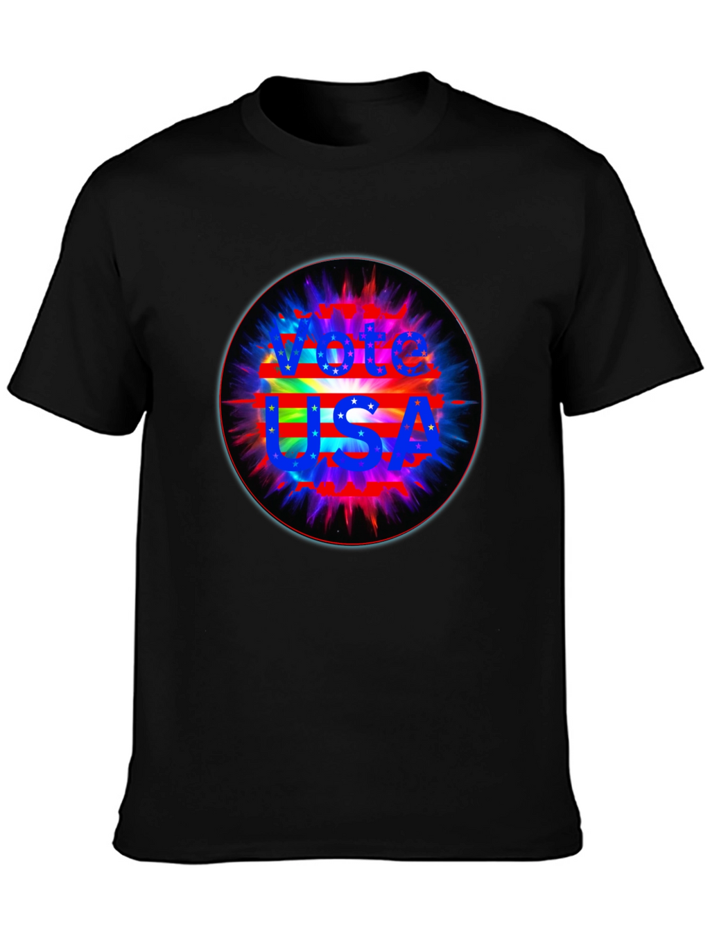 Vote USA Graphic Black T-Shirt