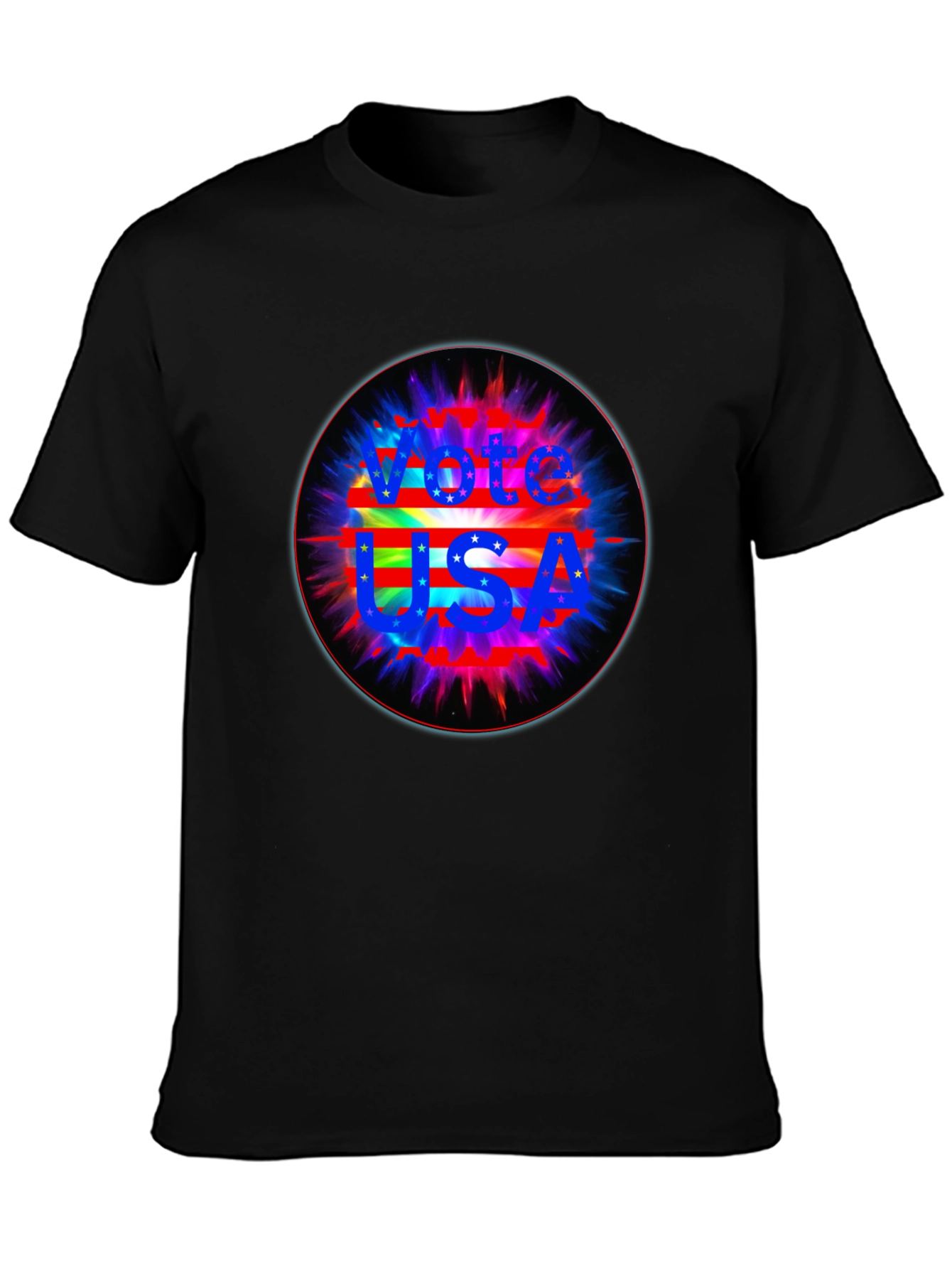 Vote USA Graphic Black T-Shirt