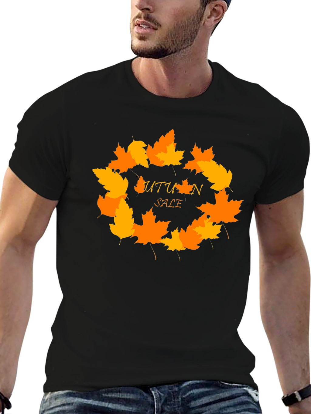 Autumn Sale T-Shirt - Fall Leaves Design