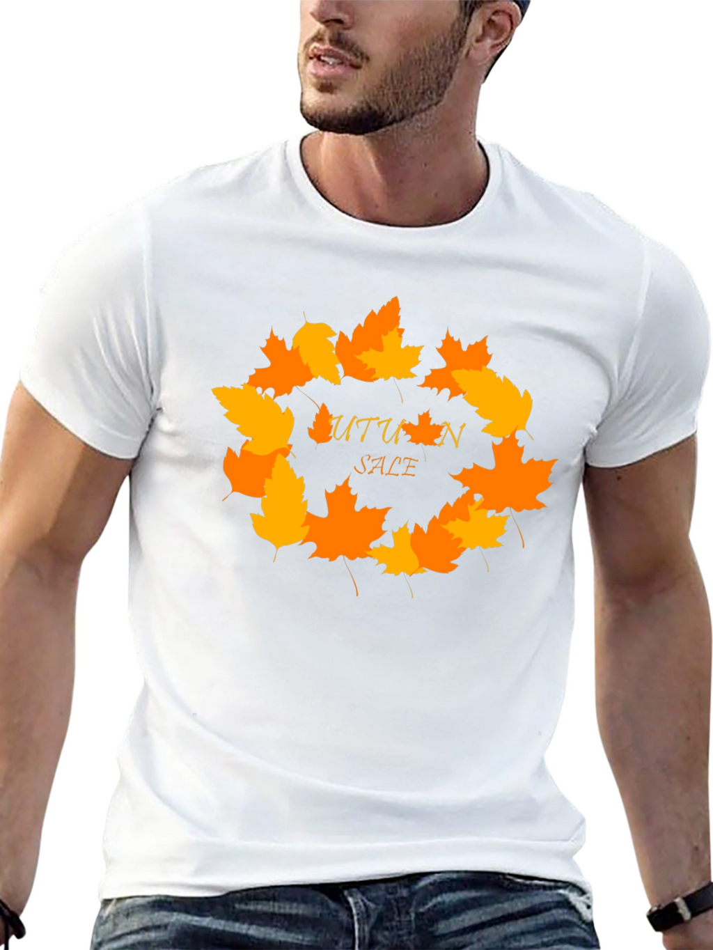 Autumn Sale T-Shirt - Fall Leaves Design