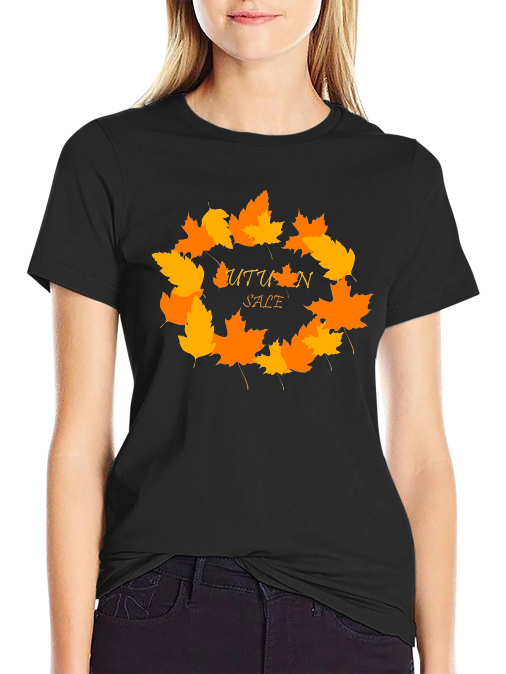 Autumn Sale T-Shirt - Fall Leaves Design