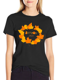 Autumn Sale T-Shirt - Fall Leaves Design