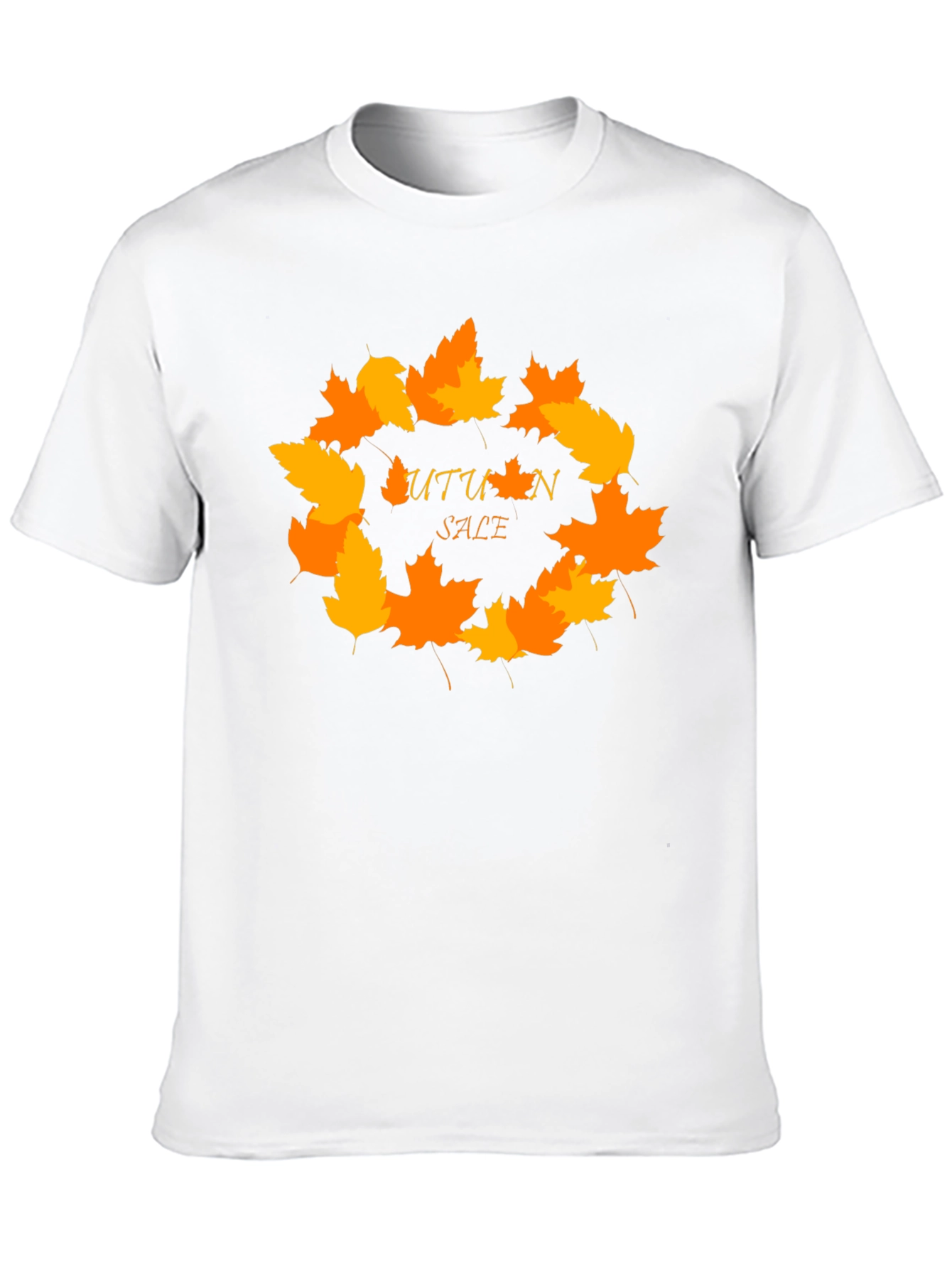 Autumn Sale T-Shirt - Fall Leaves Design