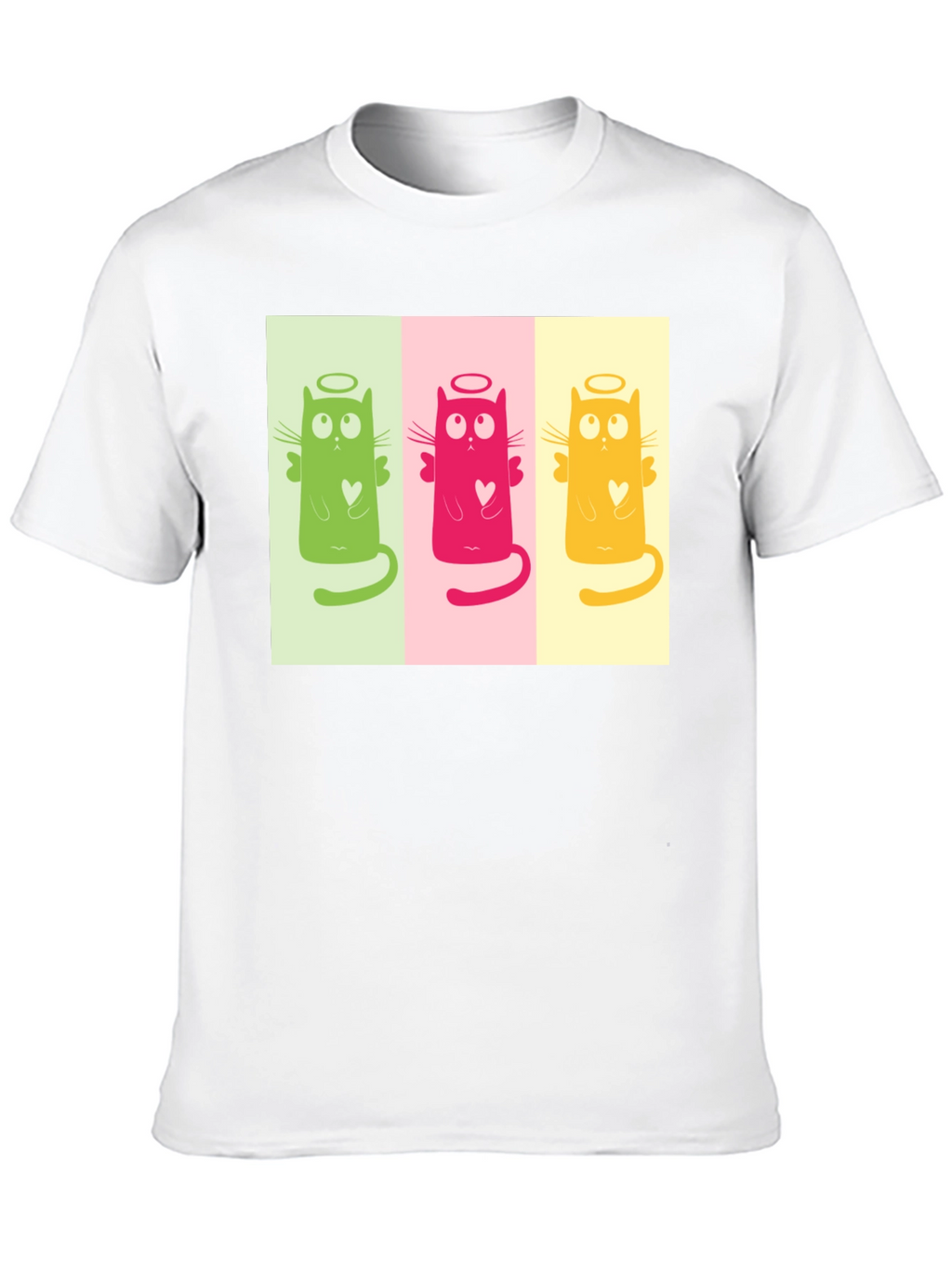 Angel Cat Trio Graphic Tee