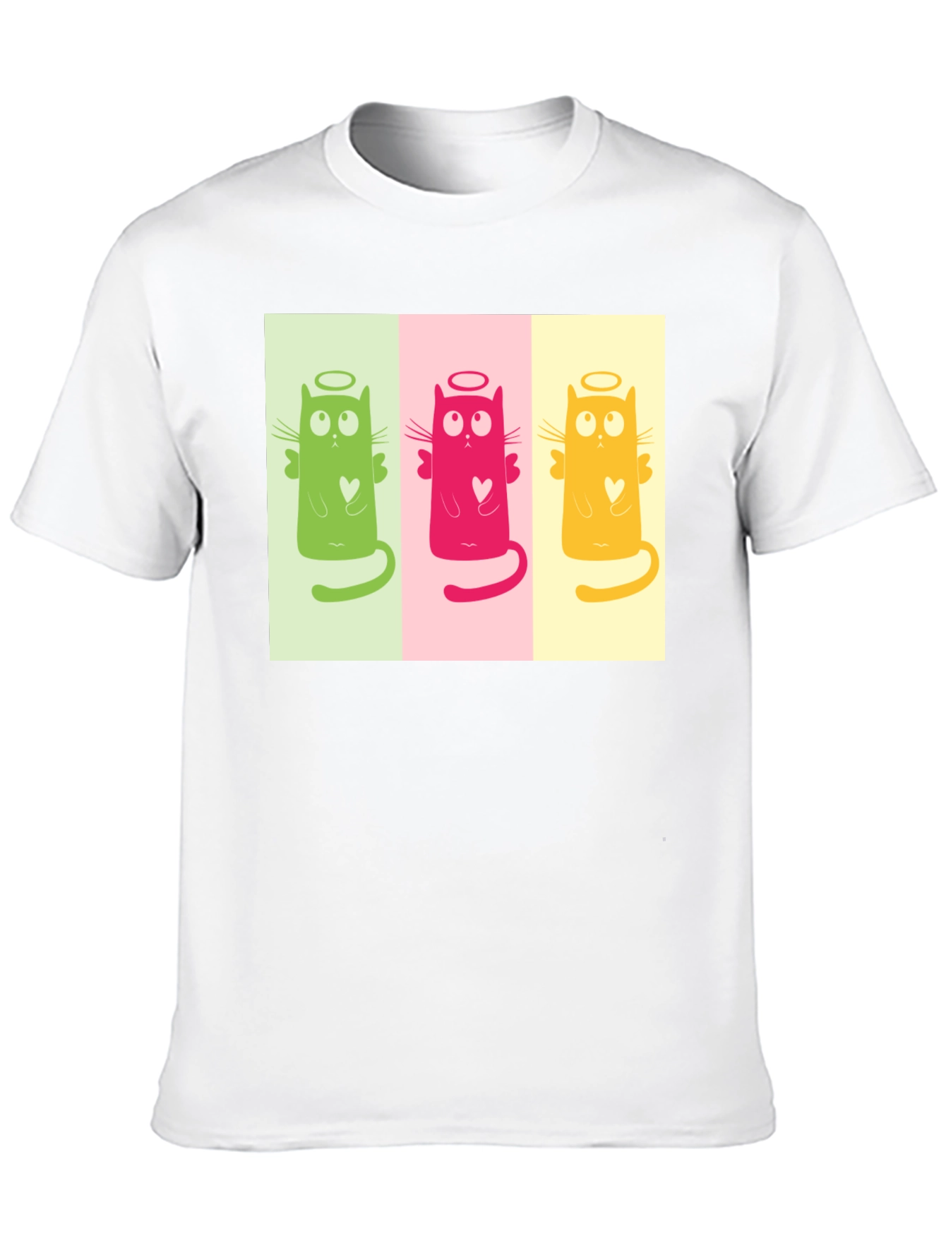 Angel Cat Trio Graphic Tee