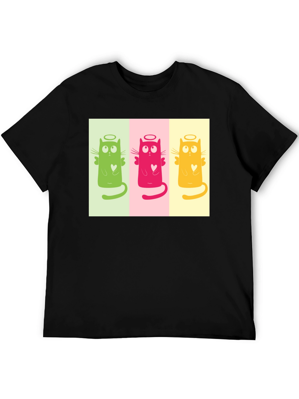 Angel Cat Trio Graphic Tee