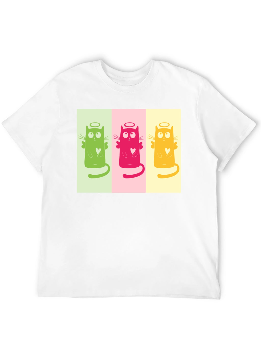 Angel Cat Trio Graphic Tee