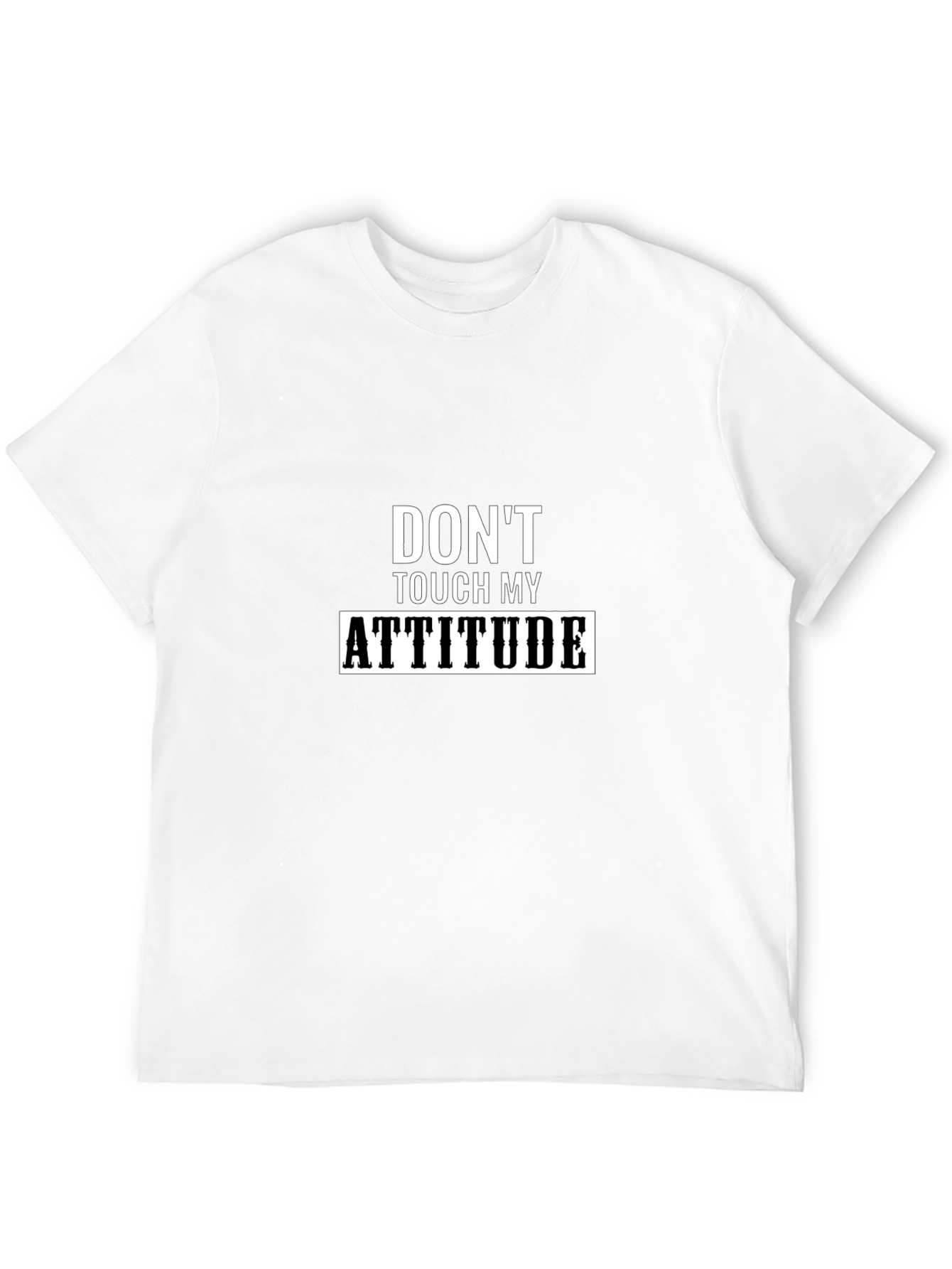 Dont Touch My Attitude Black Graphic Tee