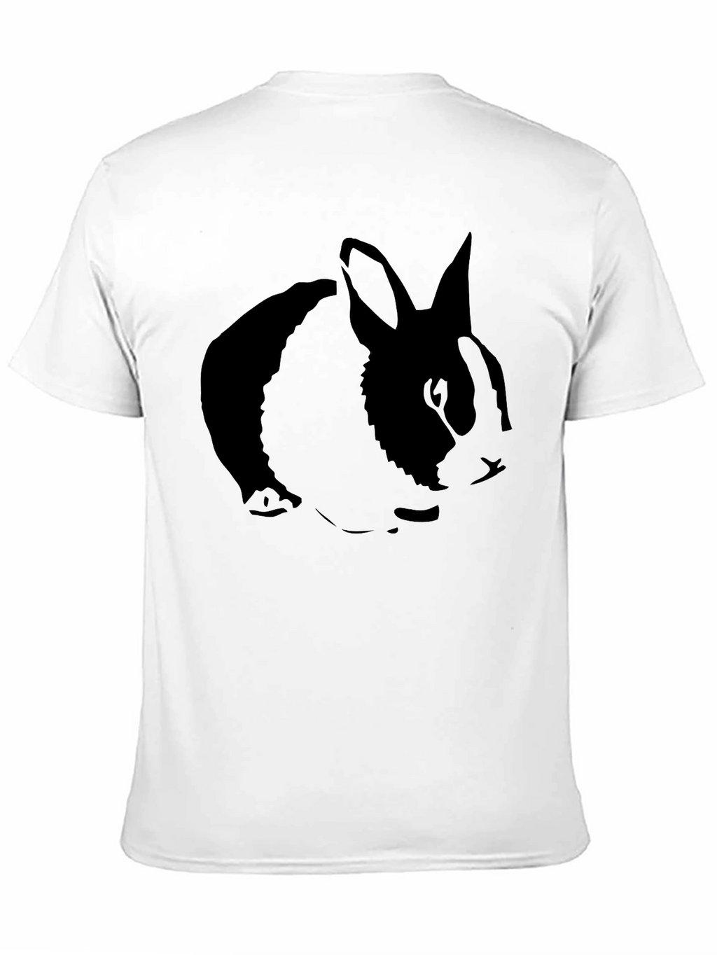 Rabbit Silhouette Black T-Shirt