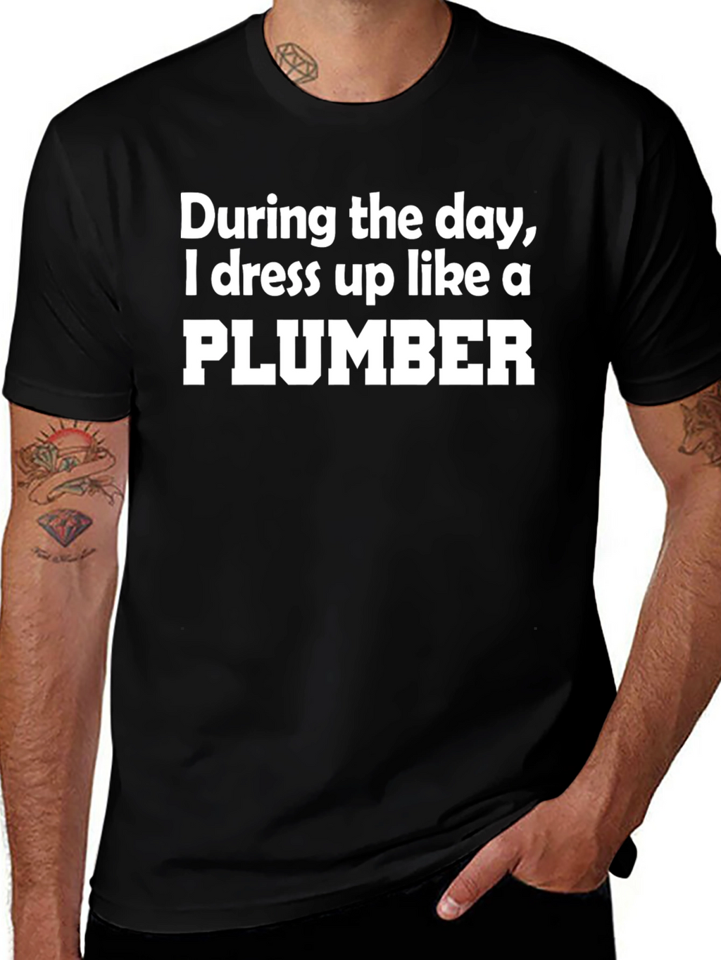 Plumber Disguise Novelty T-Shirt