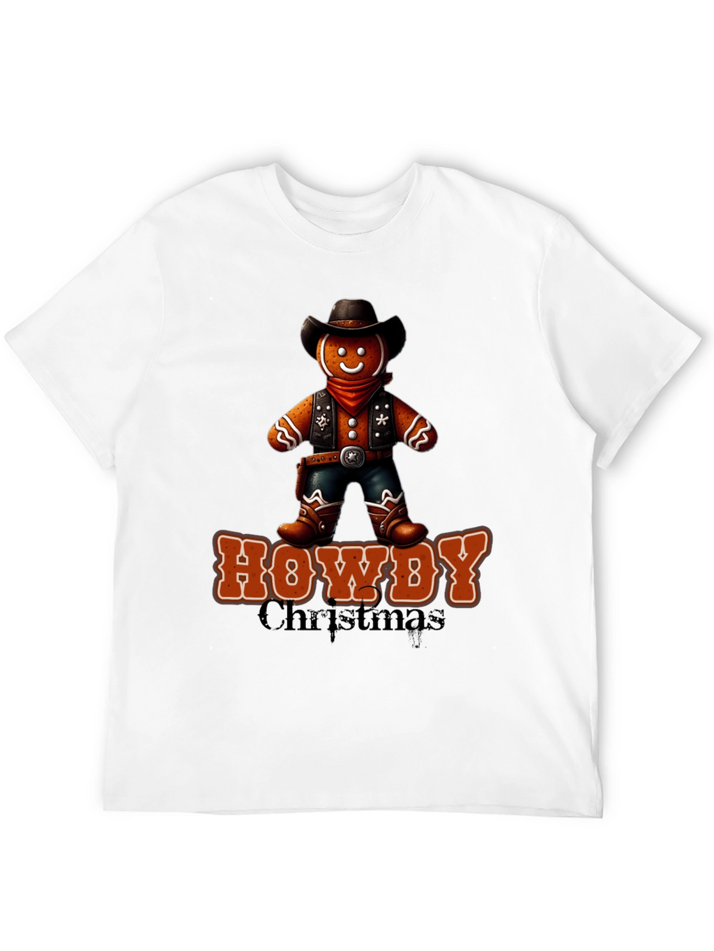 Howdy Christmas Cowboy Gingerbread T-Shirt