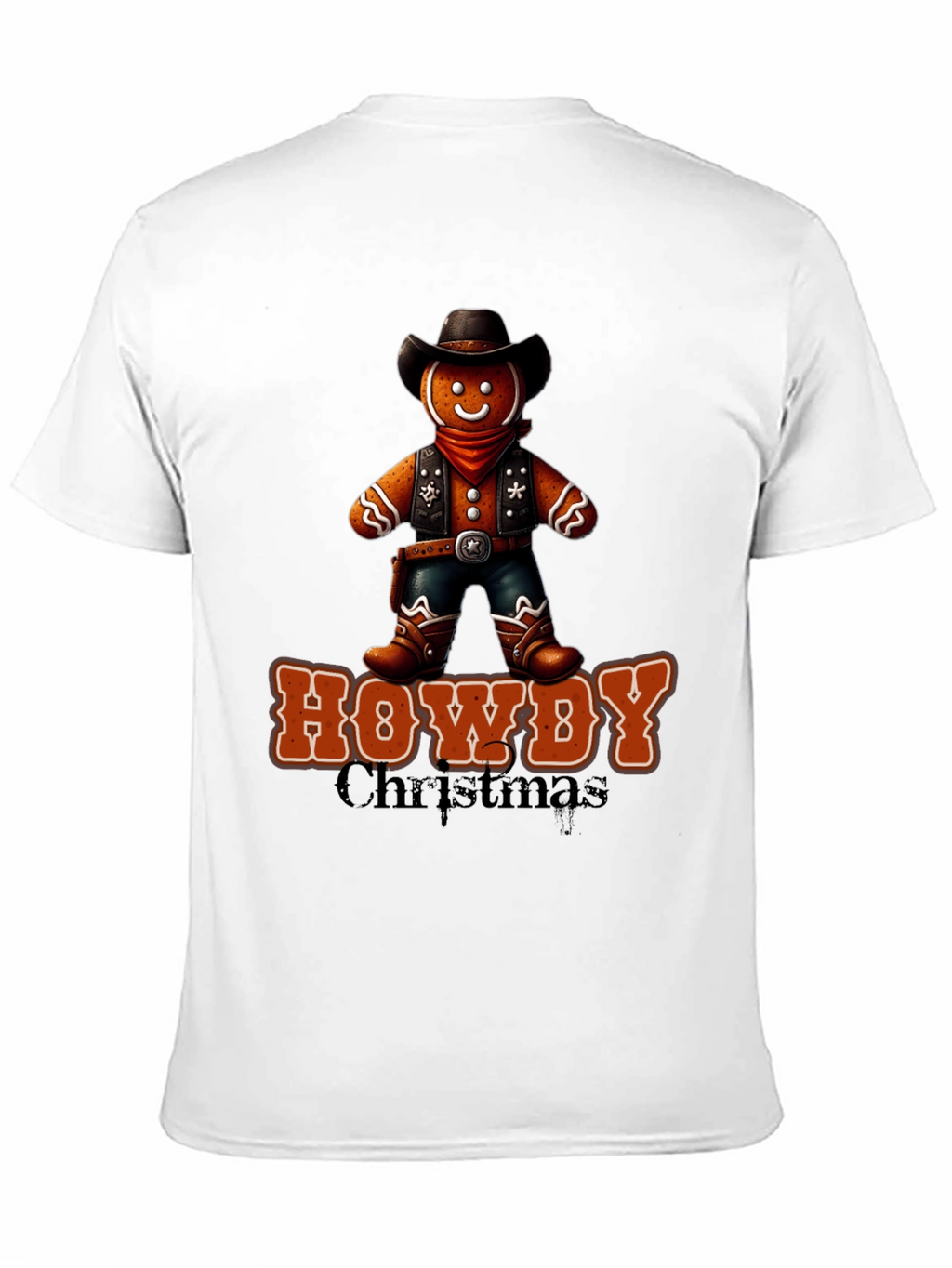 Howdy Christmas Cowboy Gingerbread T-Shirt