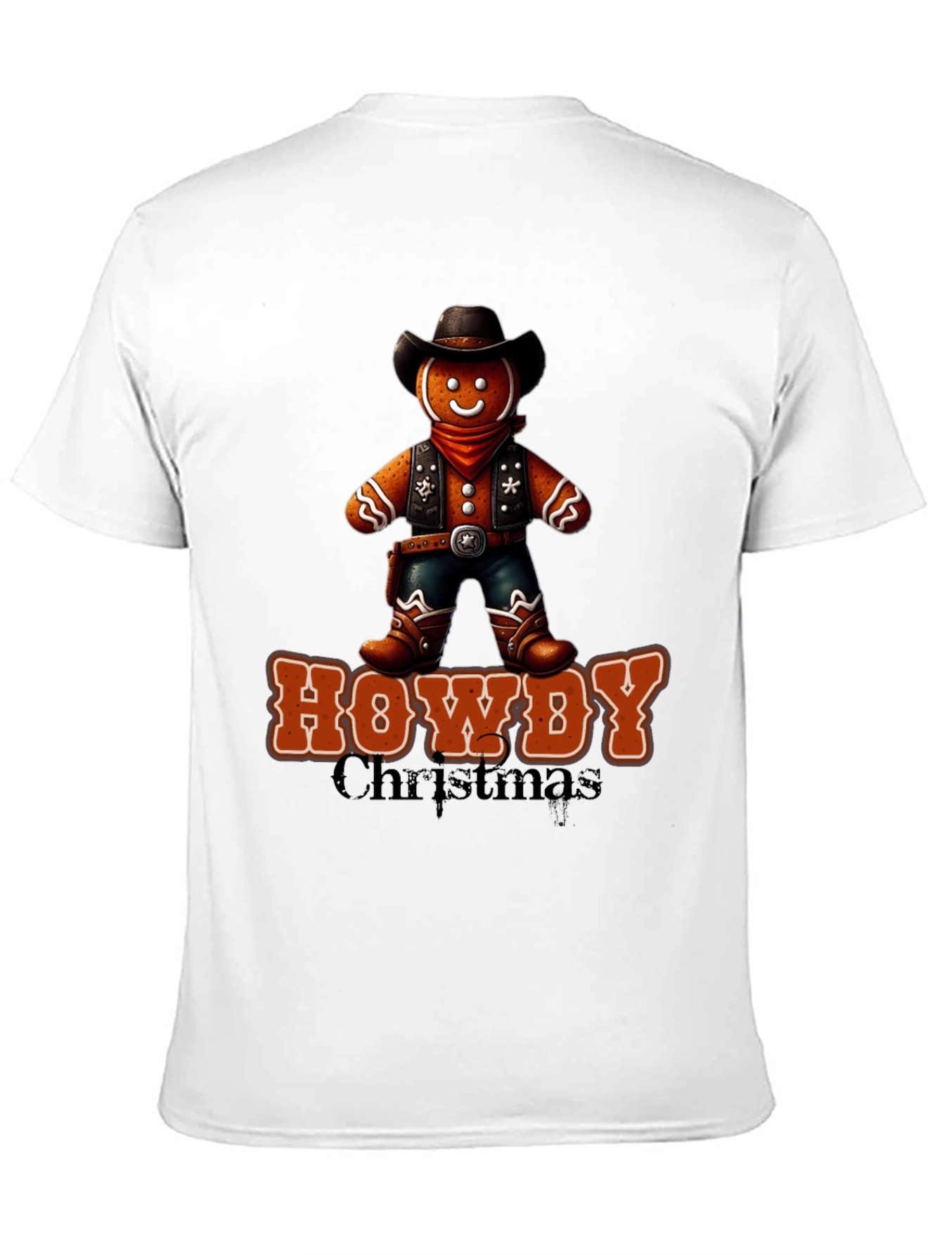 Howdy Christmas Cowboy Gingerbread T-Shirt
