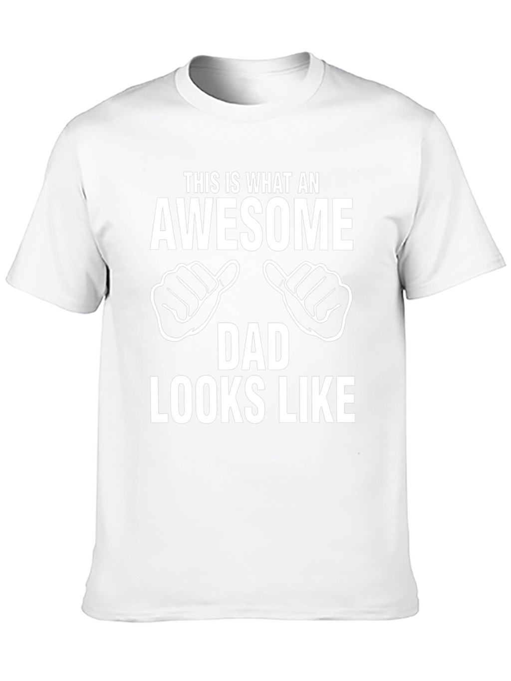 Awesome Dad Graphic Tee - Black Cotton T-Shirt