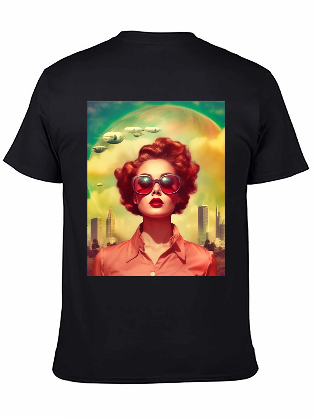 Retro Sci-Fi Woman Graphic Tee