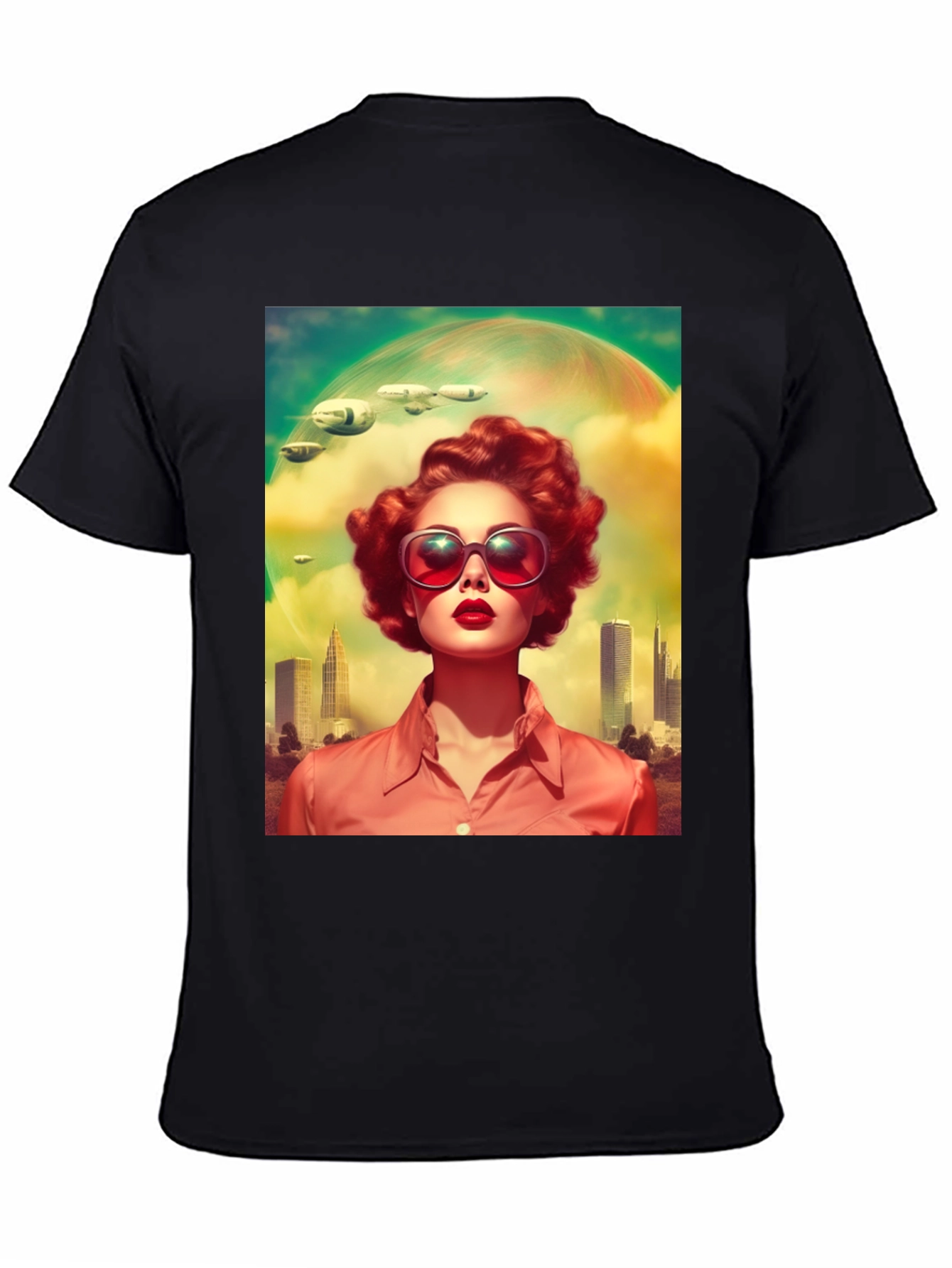 Retro Sci-Fi Woman Graphic Tee