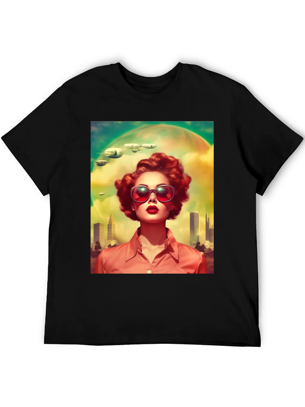 Retro Sci-Fi Woman Graphic Tee