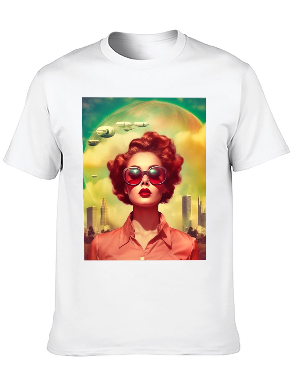 Retro Sci-Fi Woman Graphic Tee