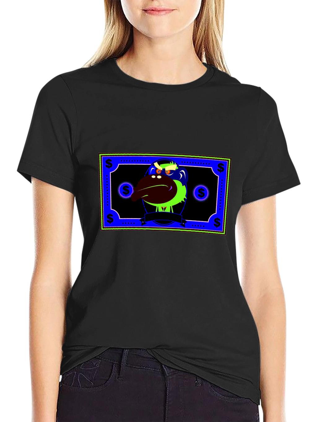 Money Monster Graphic Tee - Unique Black T-Shirt