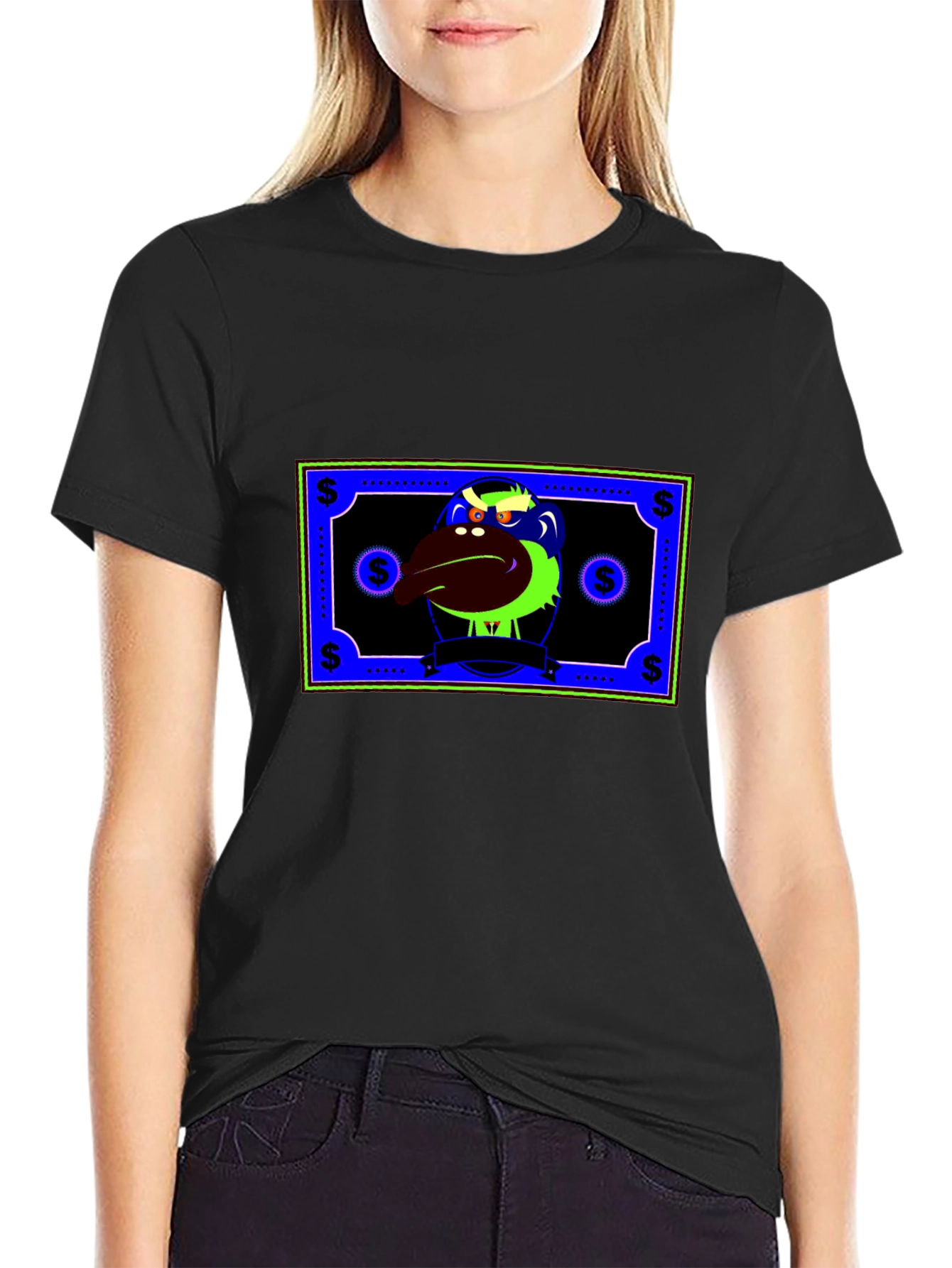Money Monster Graphic Tee - Unique Black T-Shirt