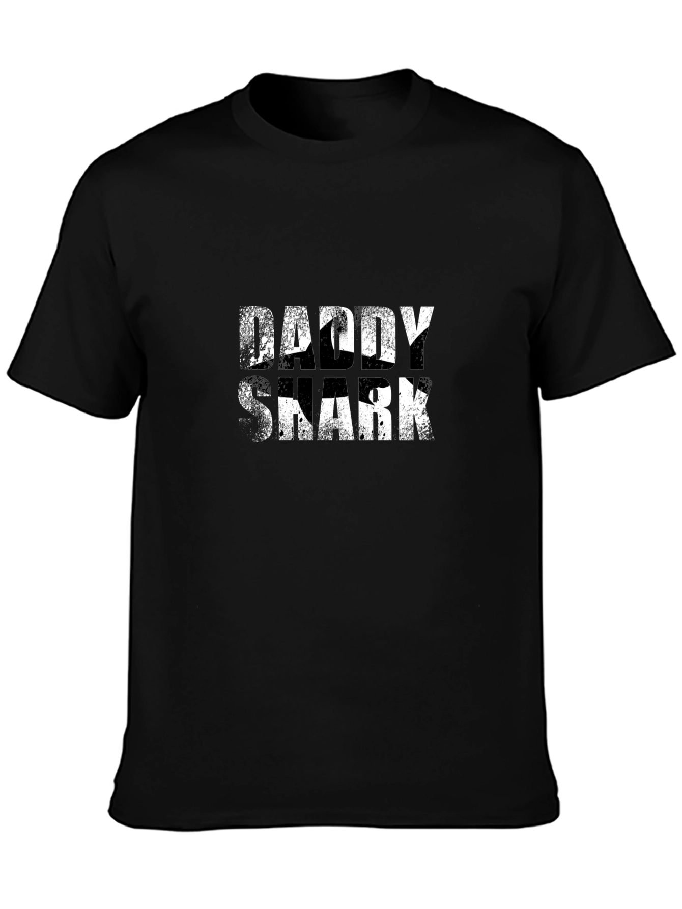 Daddy Shark Black T-Shirt
