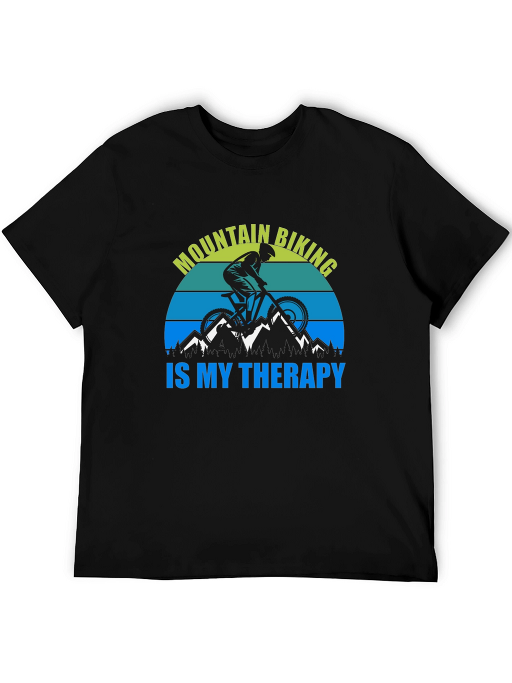 Mountain Biking Therapy Graphic Tee