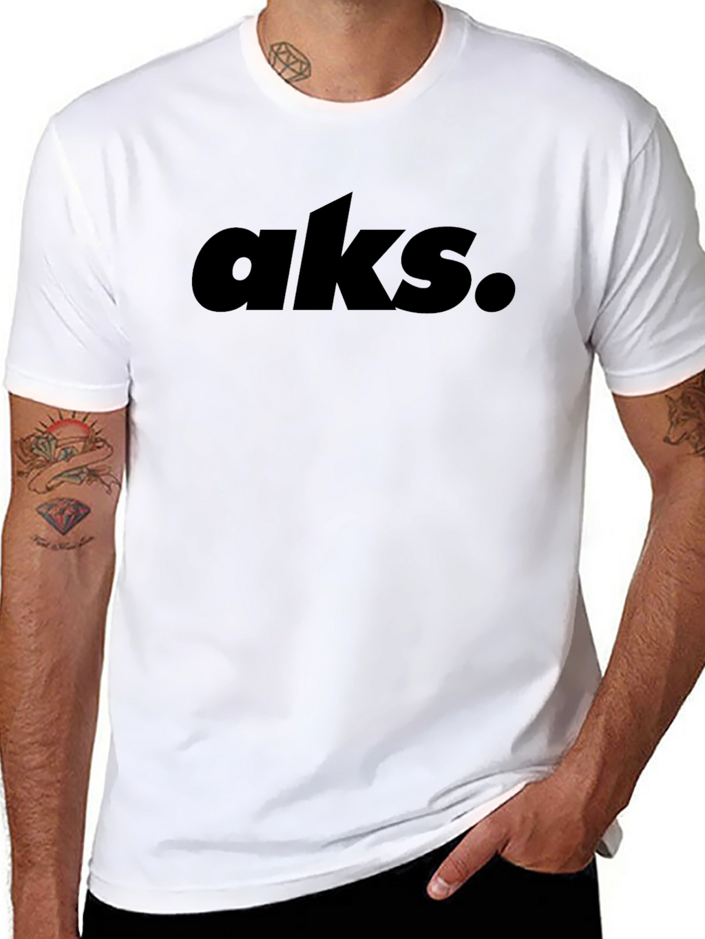 Black AKS Graphic Tee - Mens