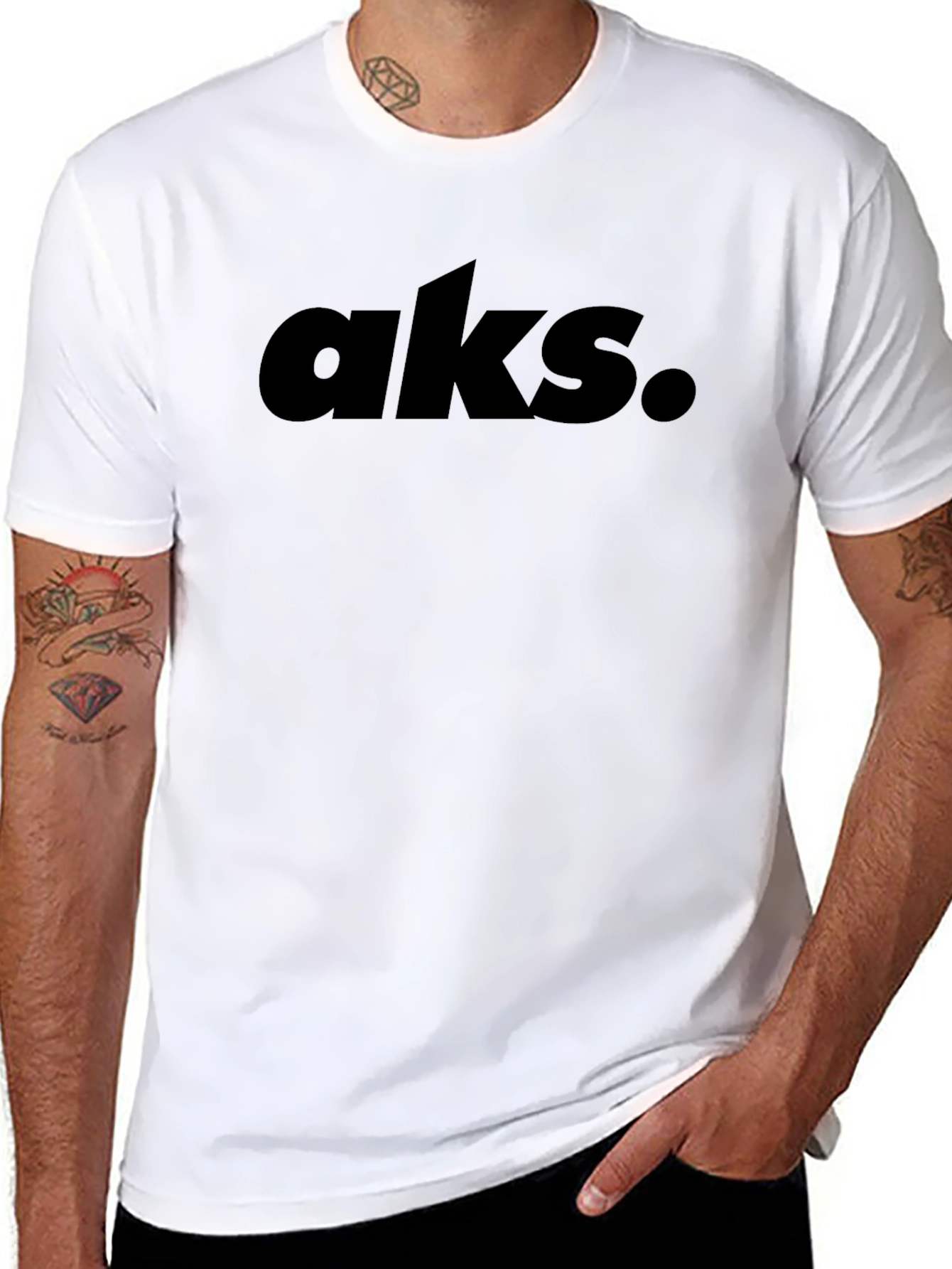 Black AKS Graphic Tee - Mens