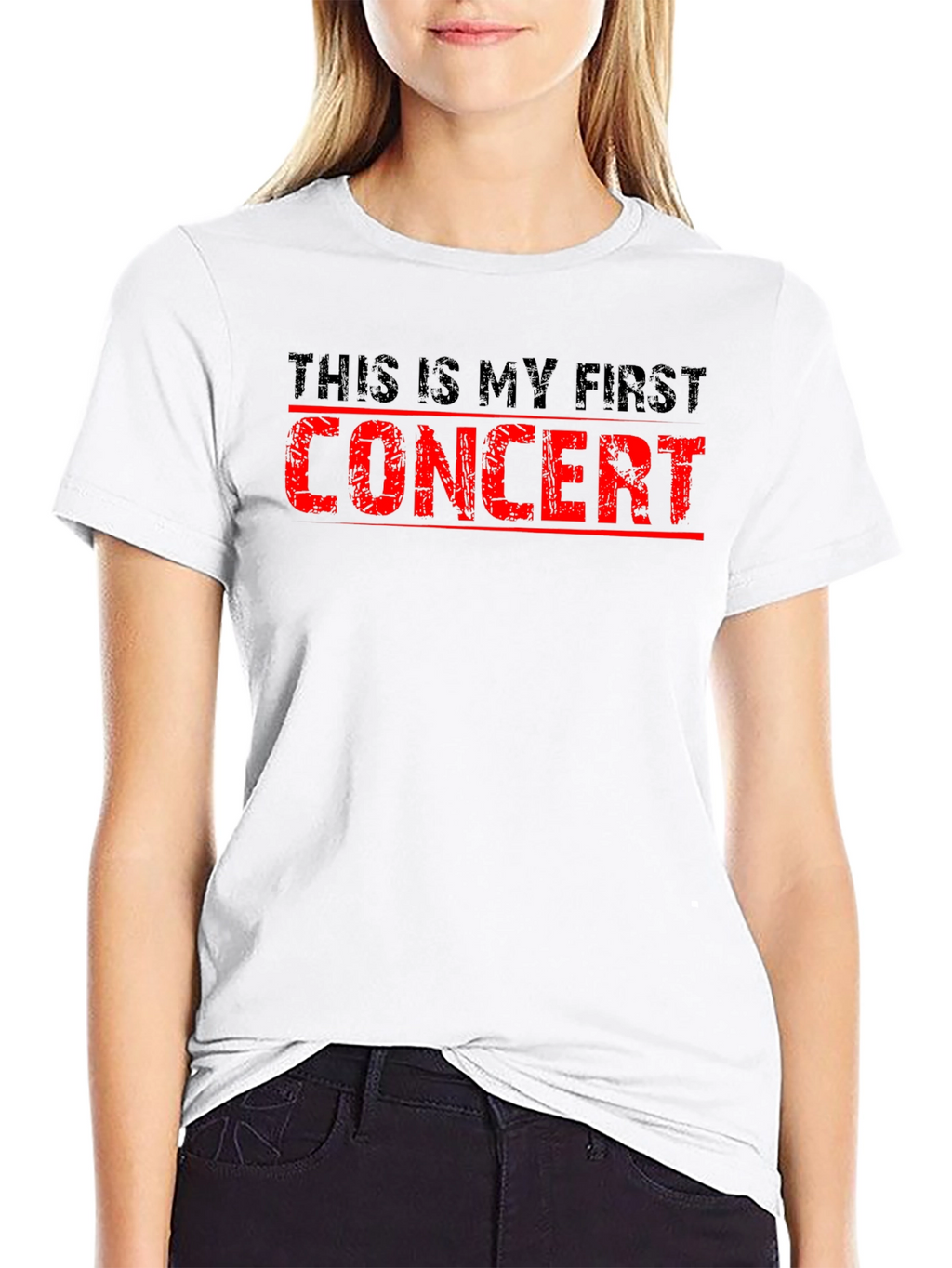 First Concert T-Shirt - Black Cotton Tee