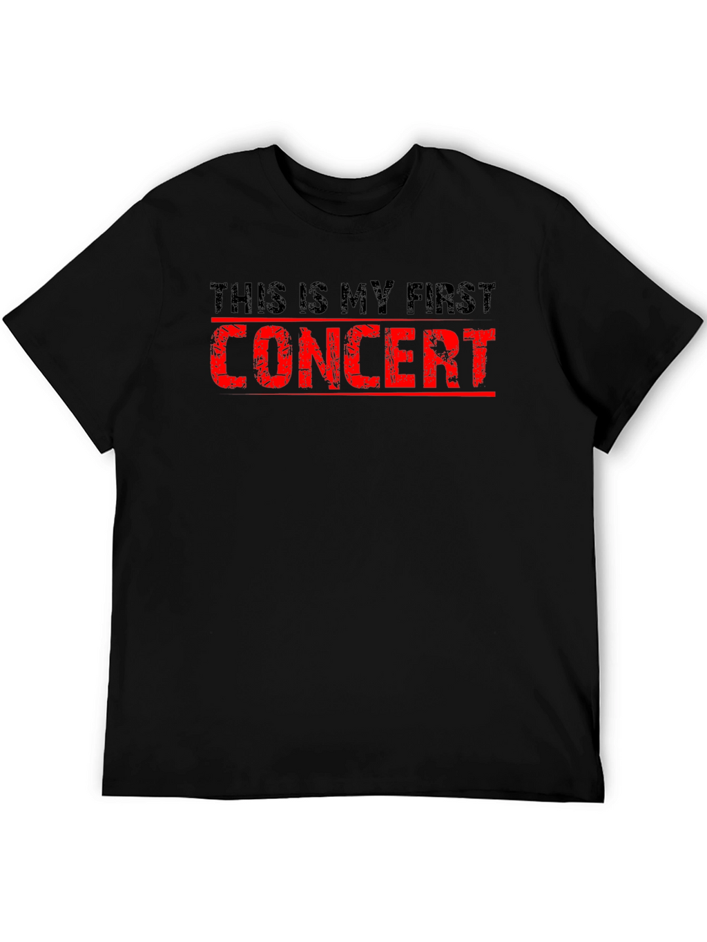 First Concert T-Shirt - Black Cotton Tee
